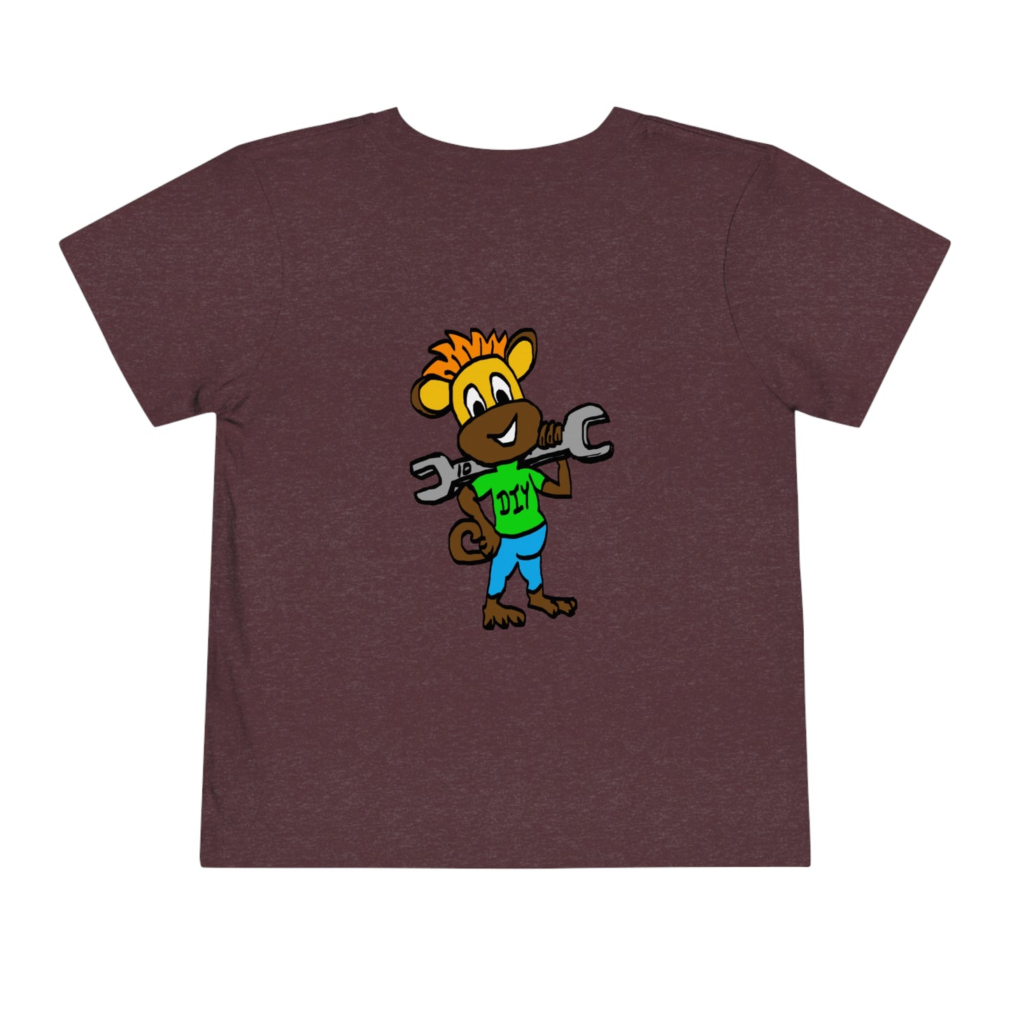 Toddler Short Sleeve Tee - DIY Monkey green top