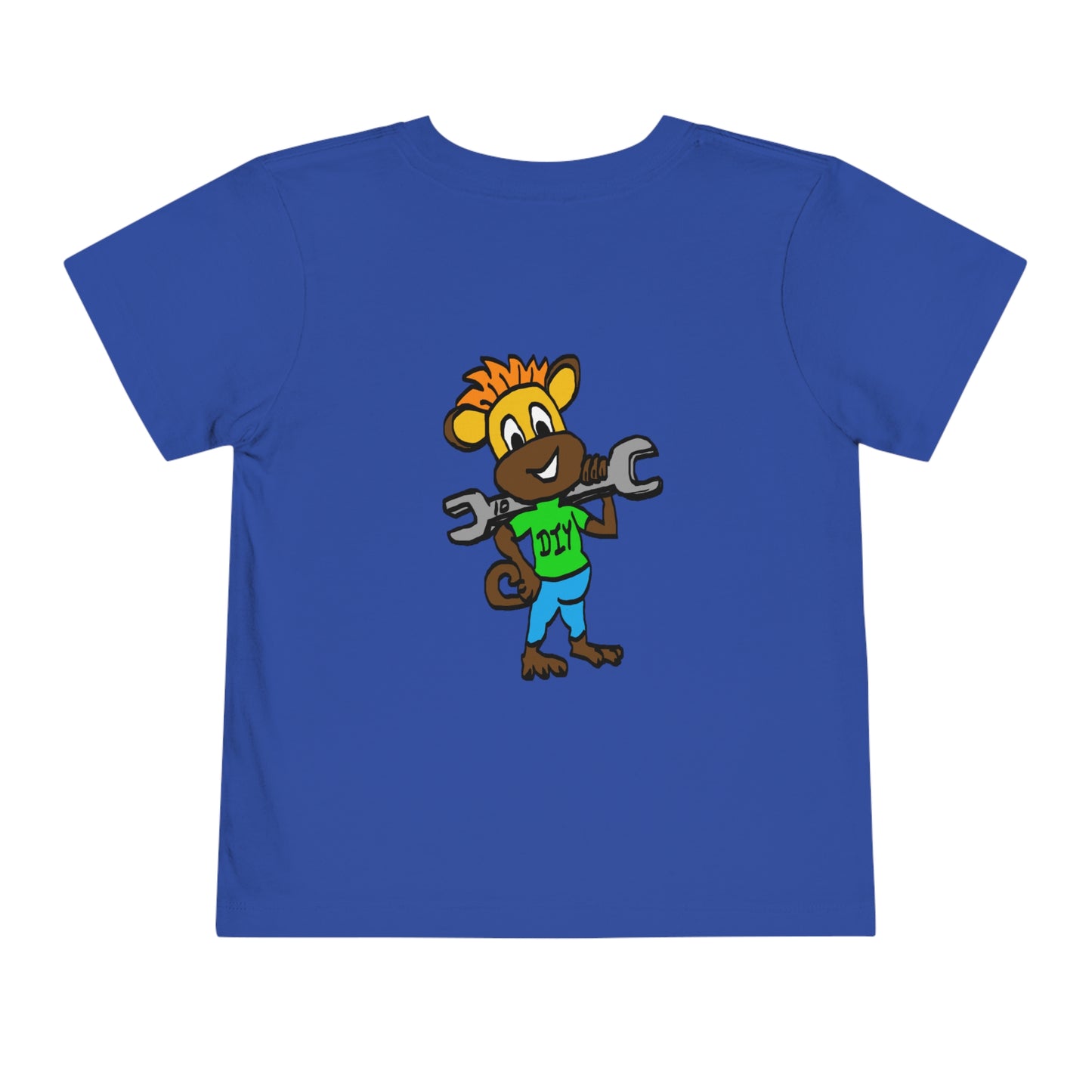 Toddler Short Sleeve Tee - DIY Monkey green top