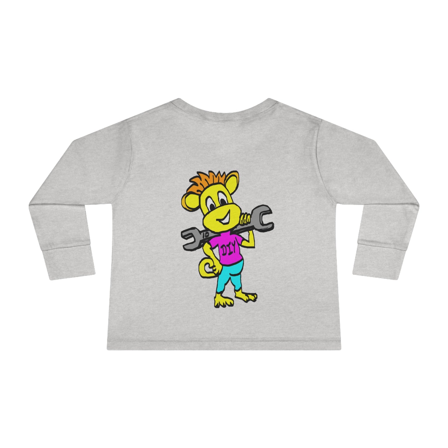 Toddler Long Sleeve Tee - DIY Monkey pink top