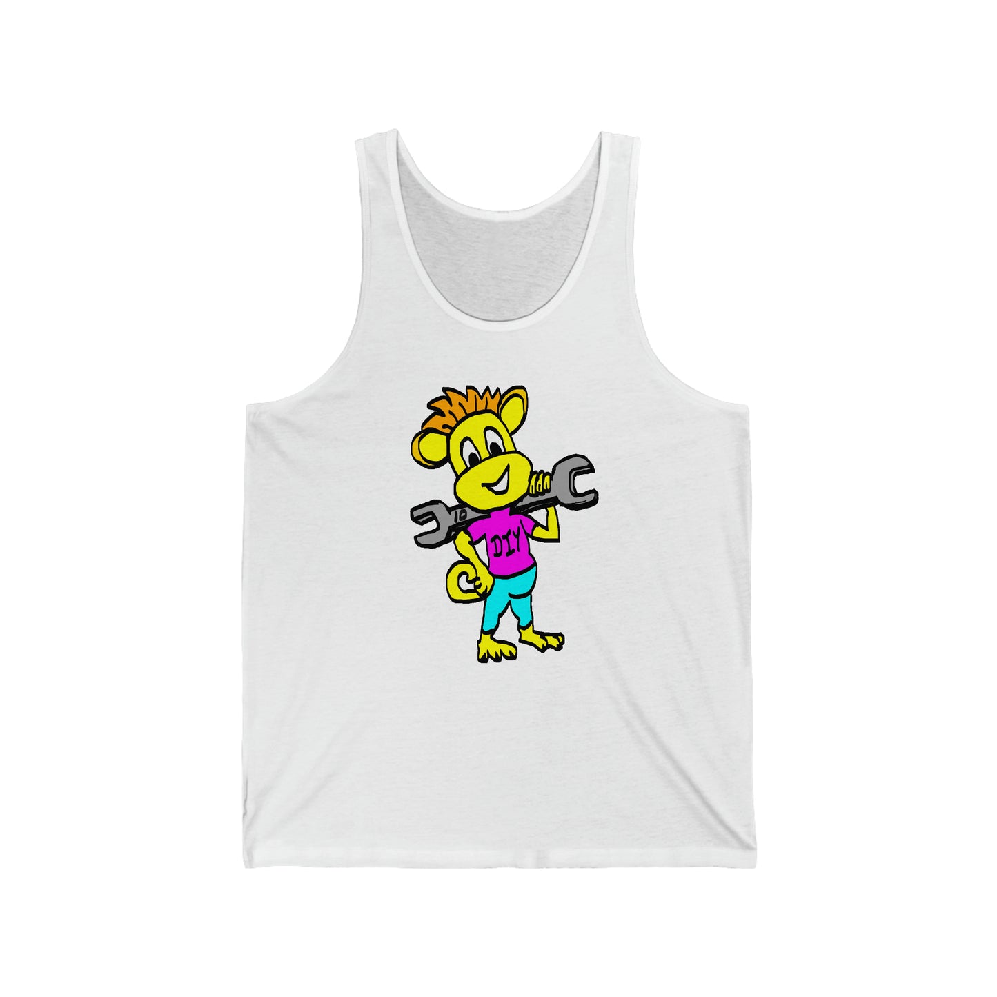 Unisex Jersey Tank - DIY Monkey Pink top