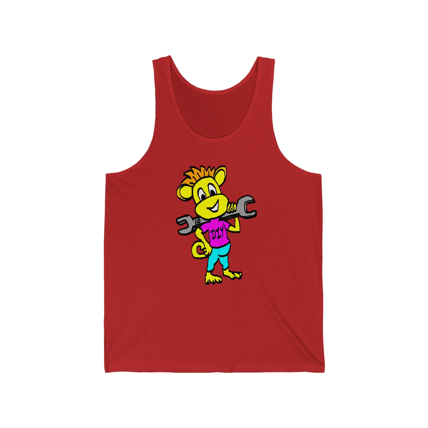 Unisex Jersey Tank - DIY Monkey Pink top