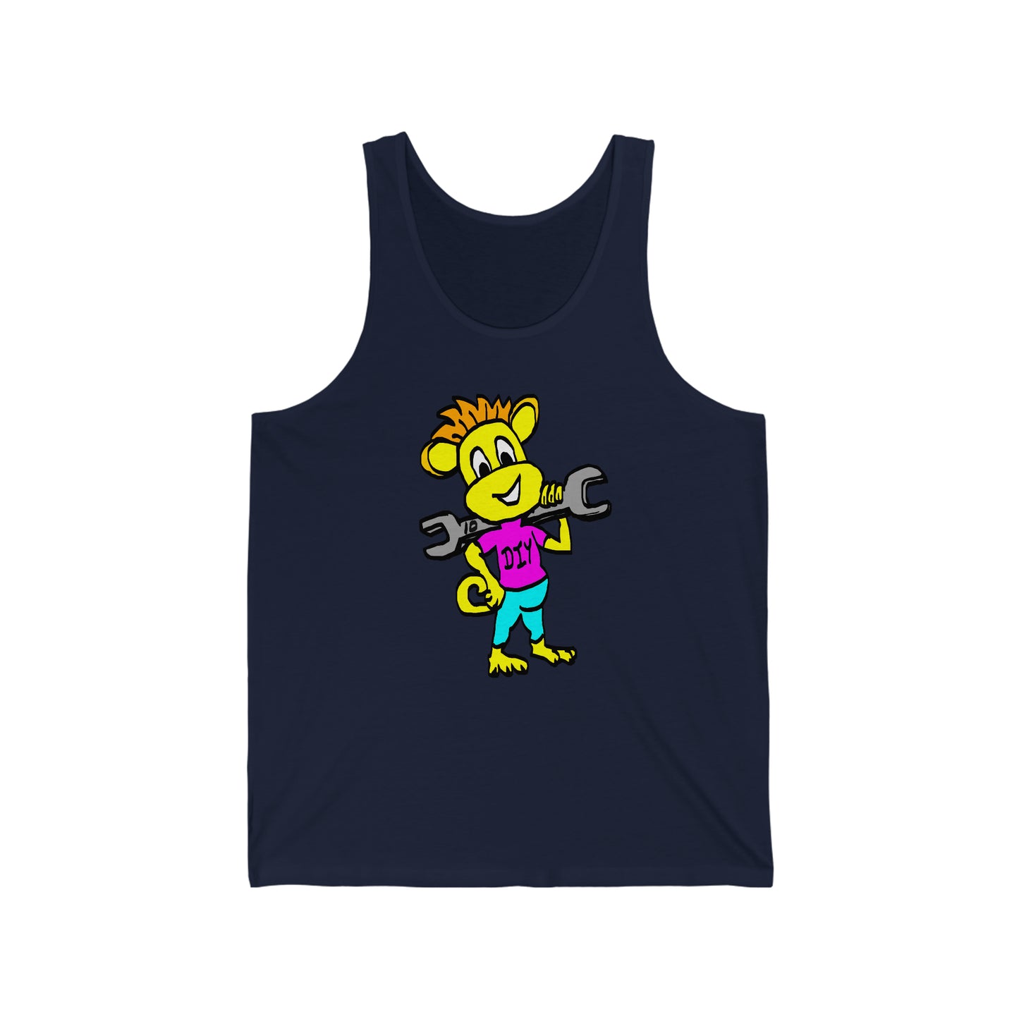 Unisex Jersey Tank - DIY Monkey Pink top