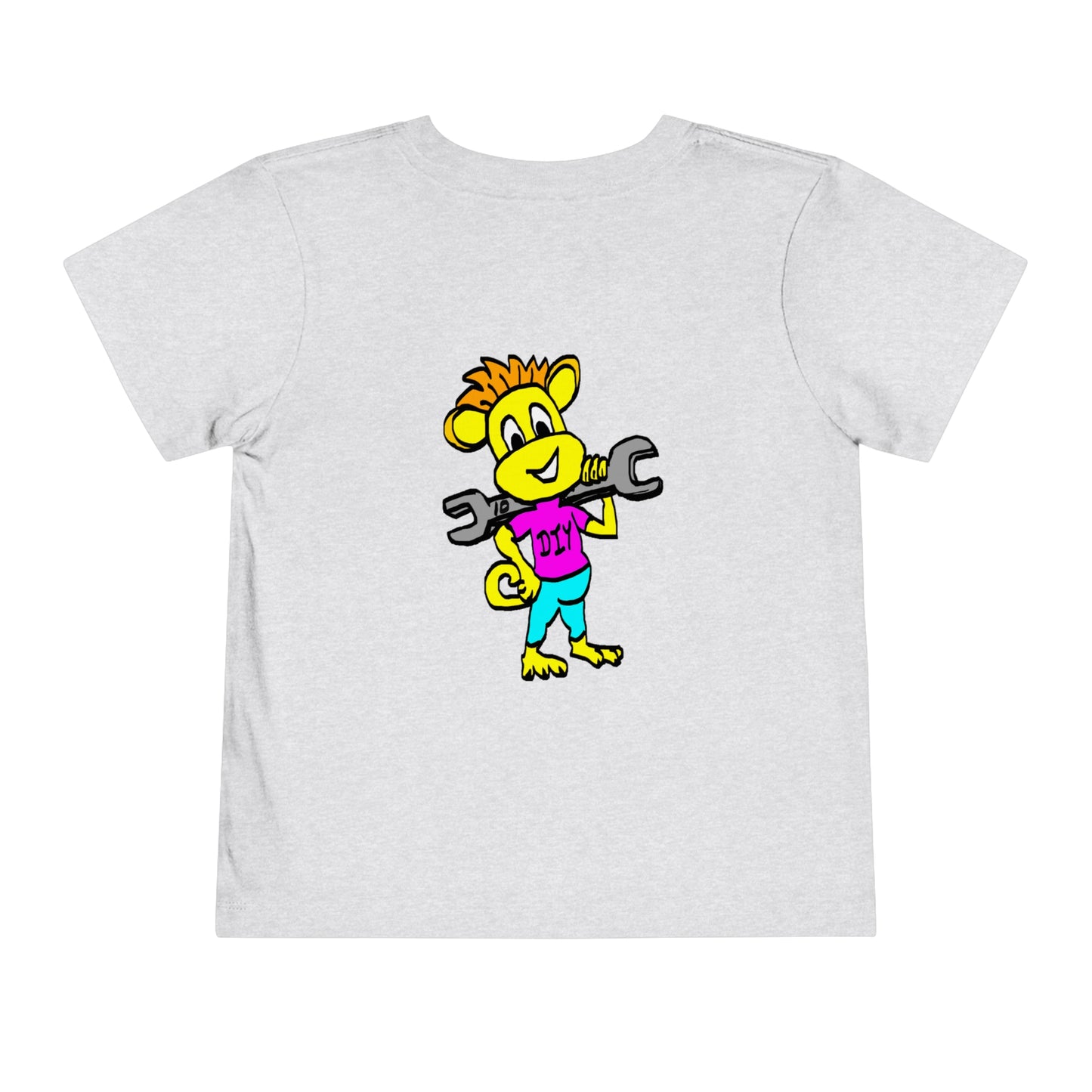 Toddler Short Sleeve Tee - DIY Monkey pink top