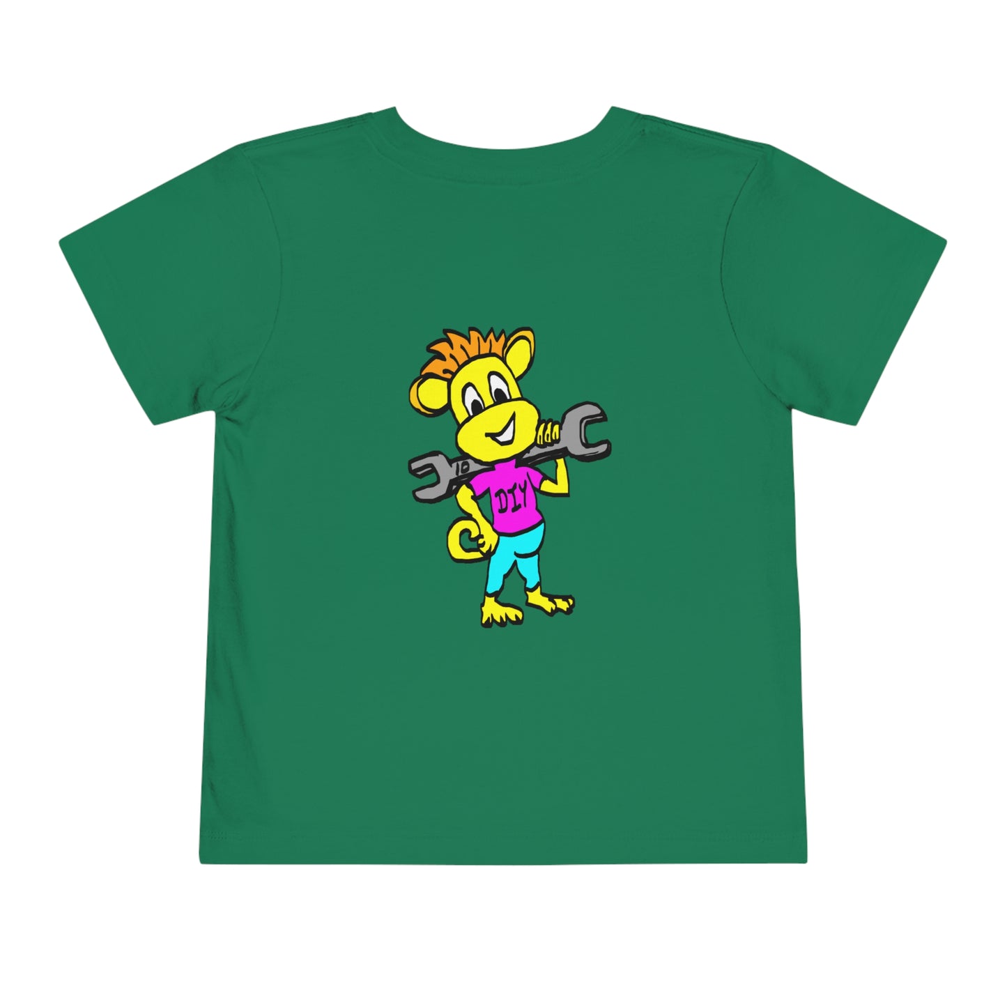 Toddler Short Sleeve Tee - DIY Monkey pink top