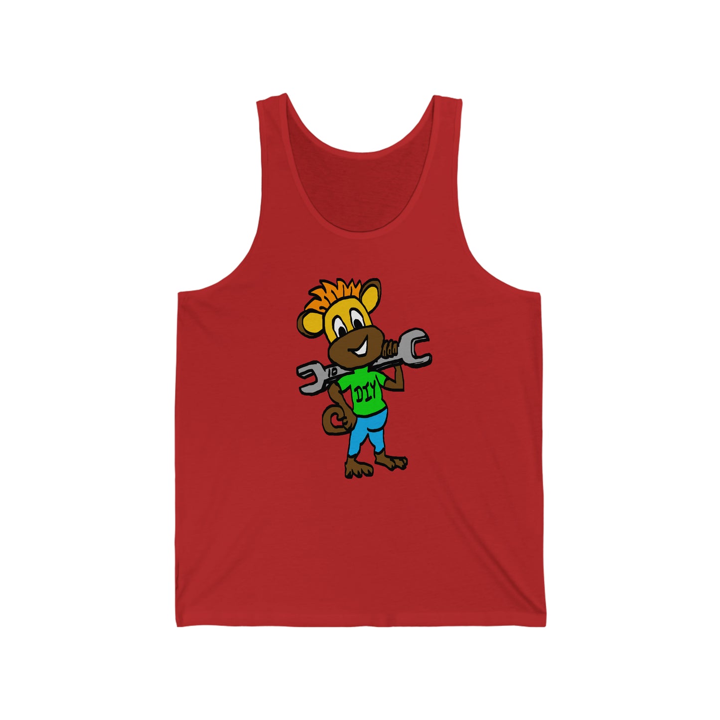 Unisex Jersey Tank - DIY Monkey Green top