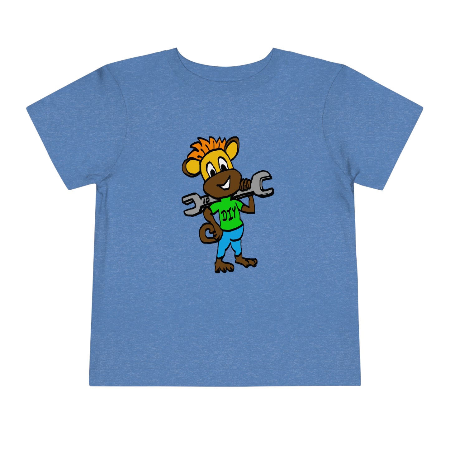 Toddler Short Sleeve Tee - DIY Monkey green top