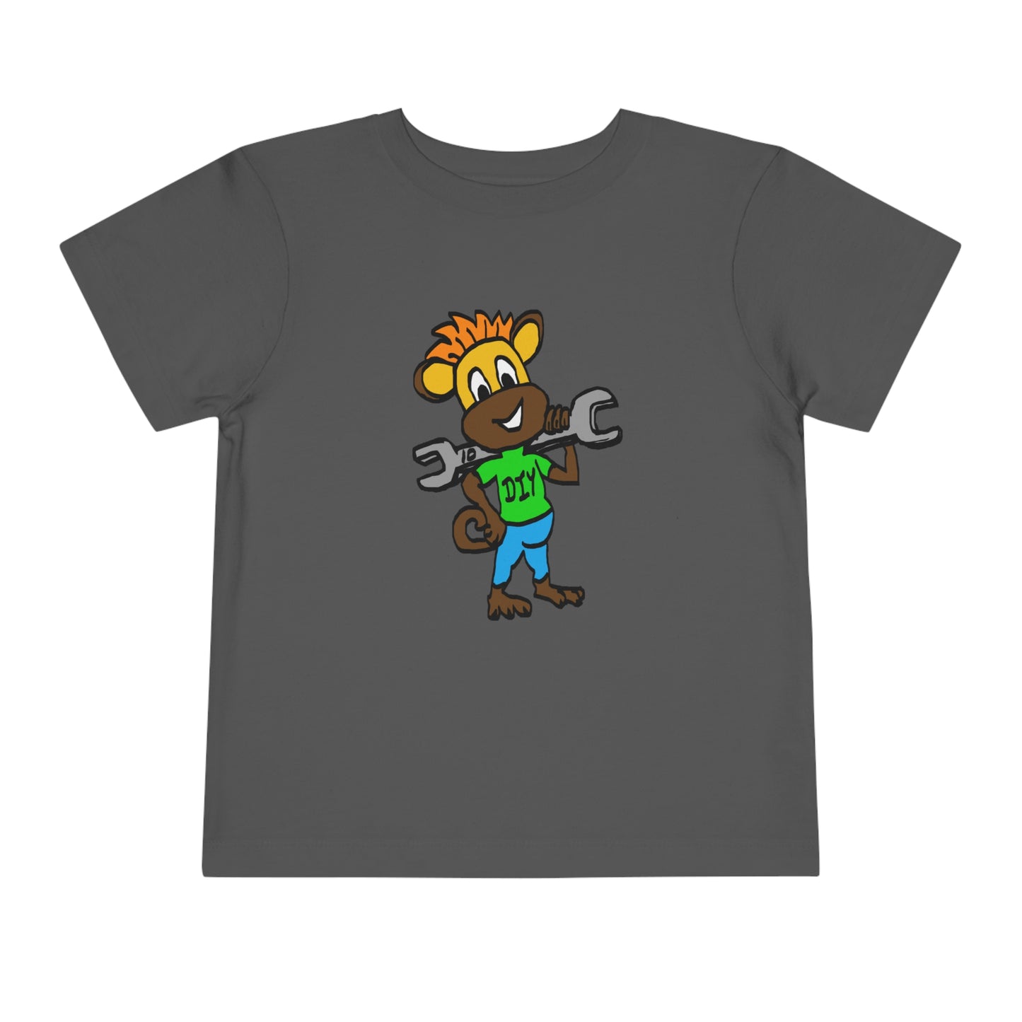 Toddler Short Sleeve Tee - DIY Monkey green top