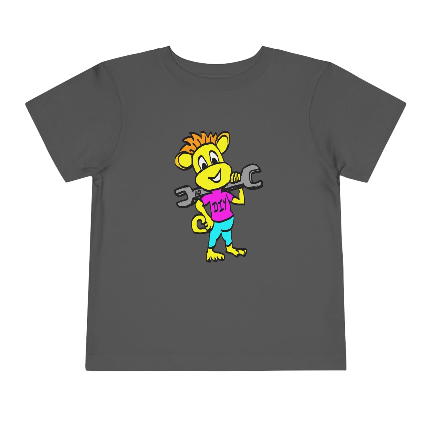 Toddler Short Sleeve Tee - DIY Monkey pink top