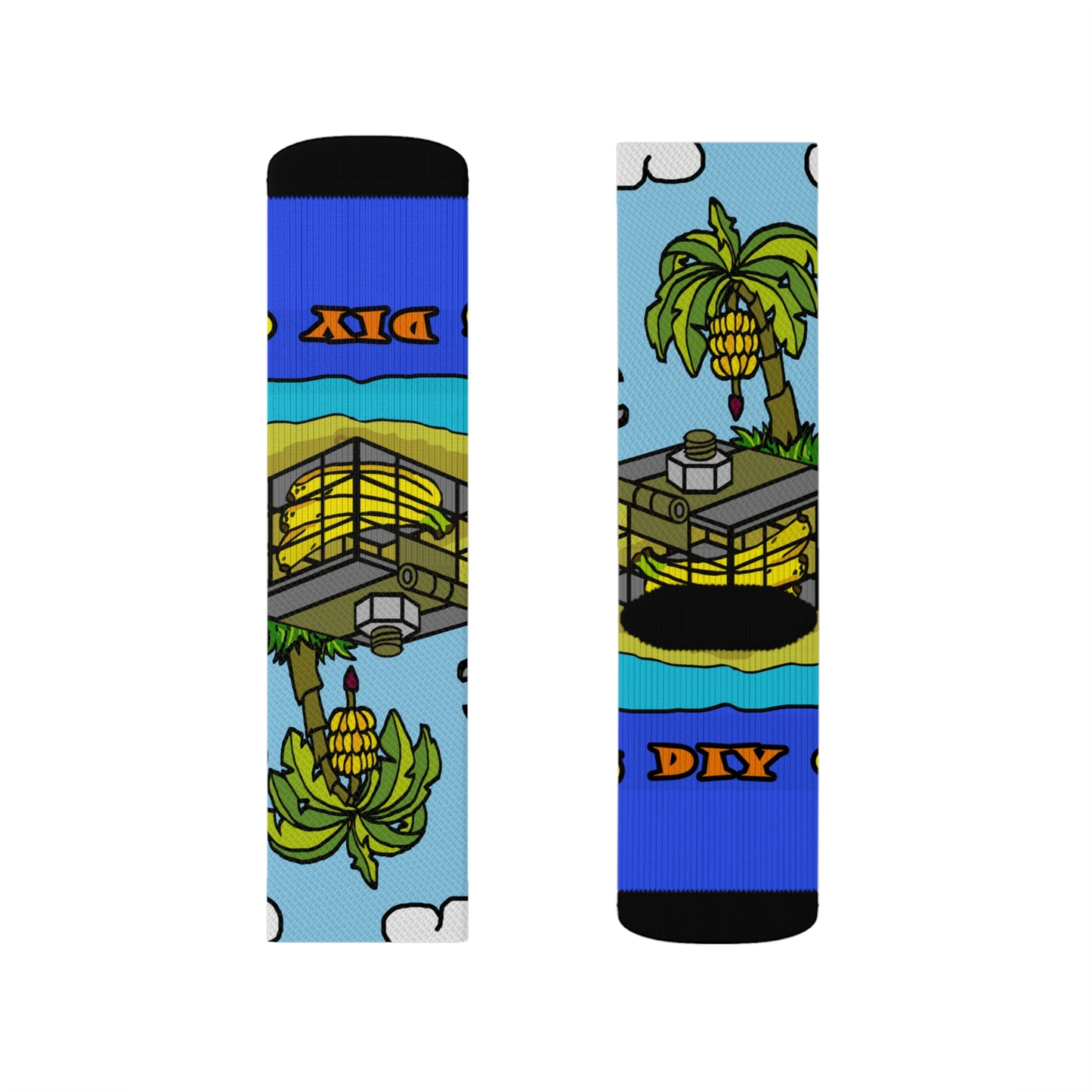 Banana Holiday Sublimation Socks