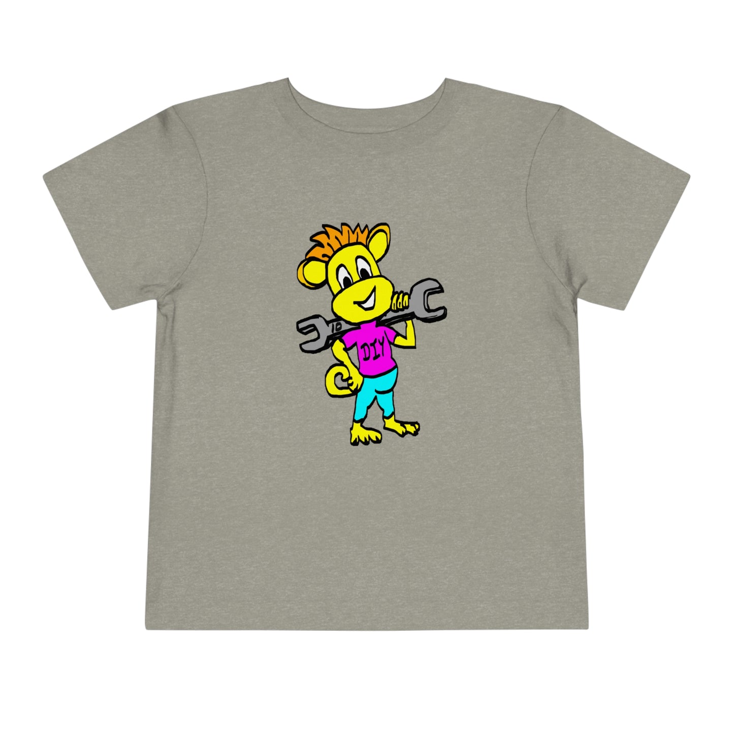 Toddler Short Sleeve Tee - DIY Monkey pink top