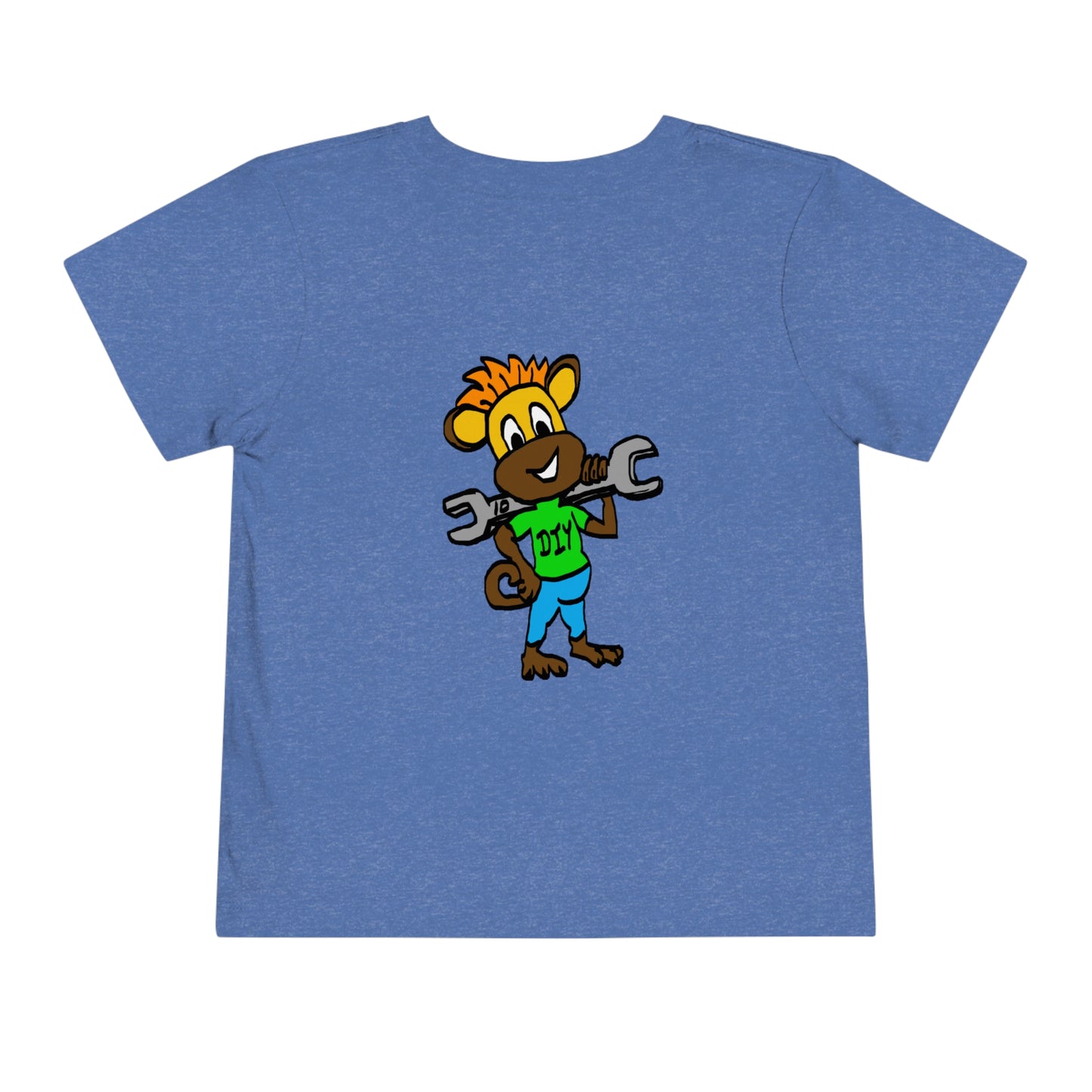 Toddler Short Sleeve Tee - DIY Monkey green top