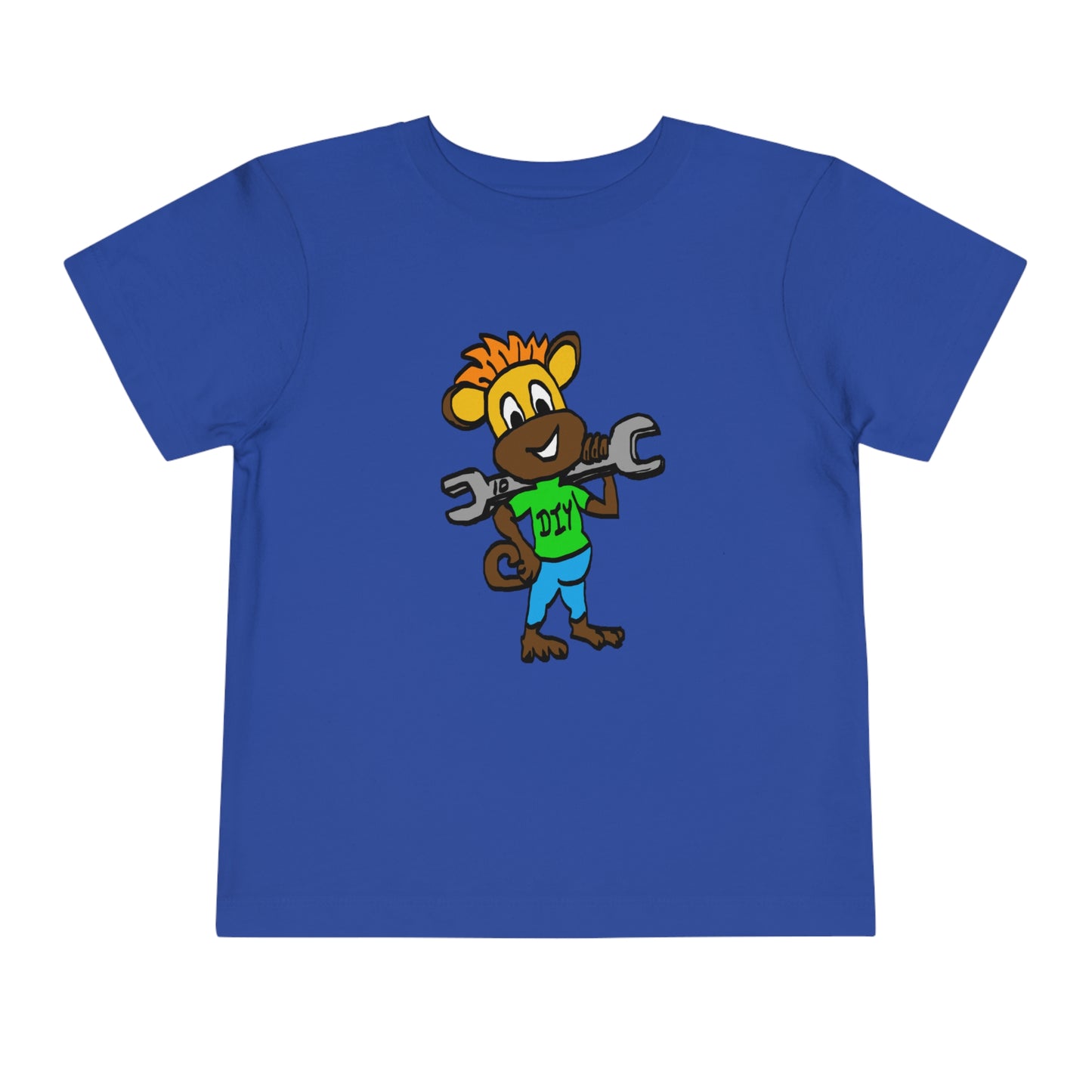 Toddler Short Sleeve Tee - DIY Monkey green top