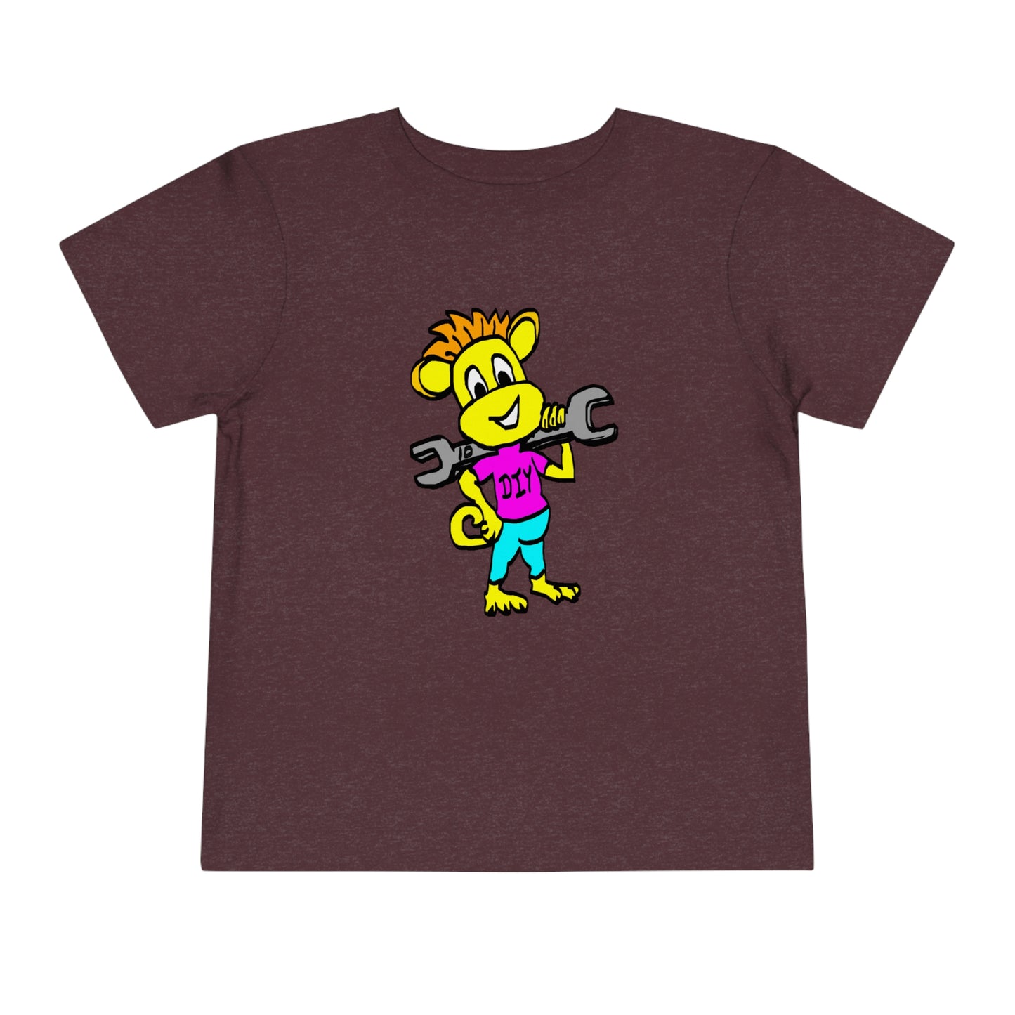 Toddler Short Sleeve Tee - DIY Monkey pink top
