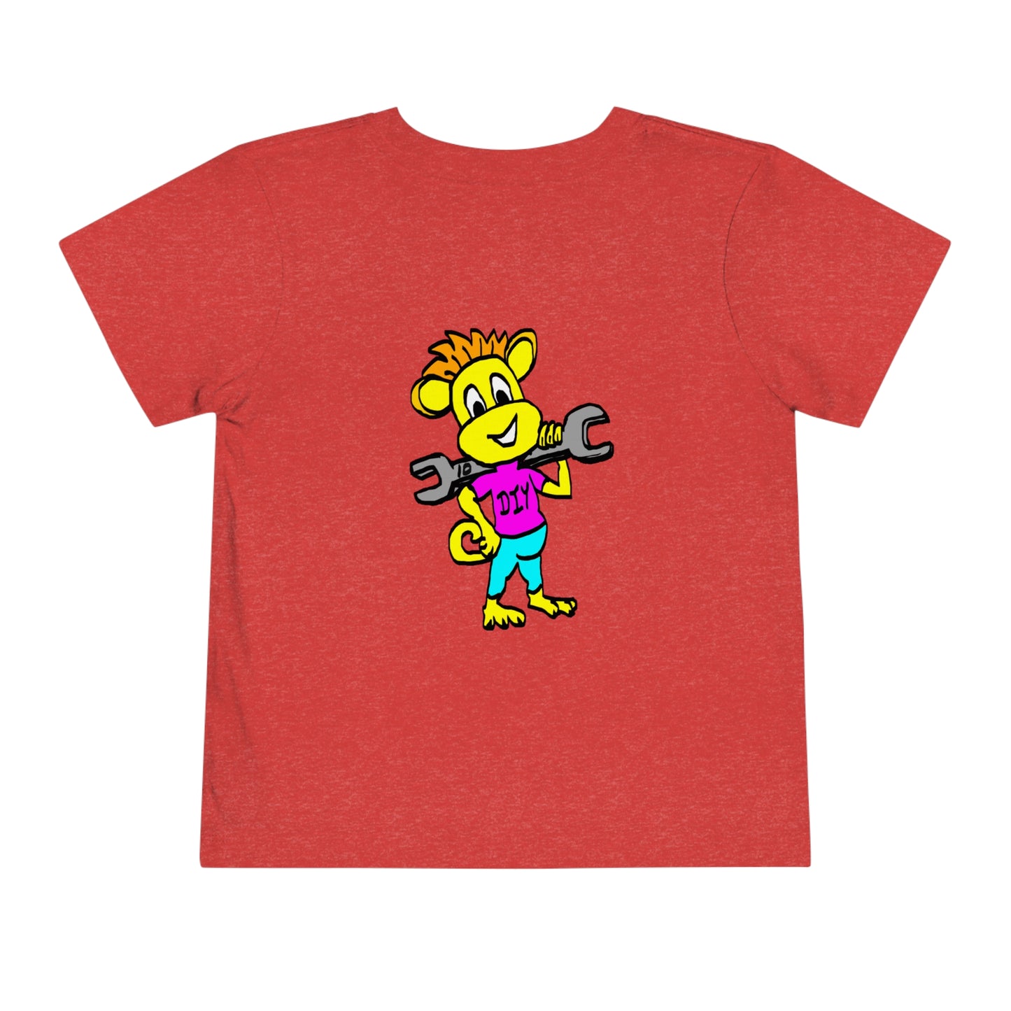 Toddler Short Sleeve Tee - DIY Monkey pink top