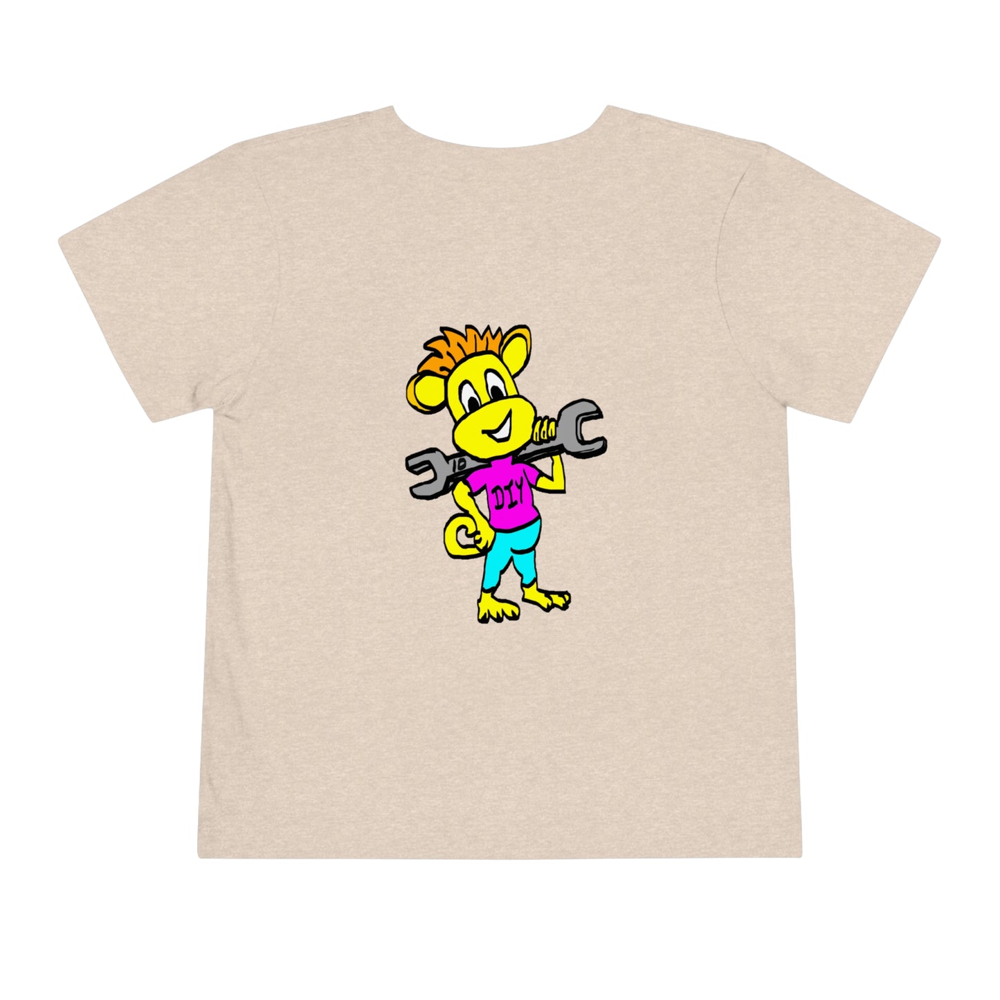 Toddler Short Sleeve Tee - DIY Monkey pink top