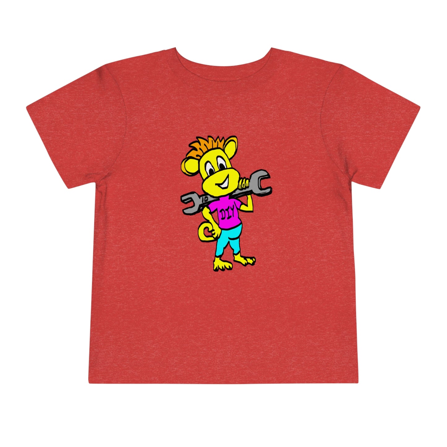Toddler Short Sleeve Tee - DIY Monkey pink top