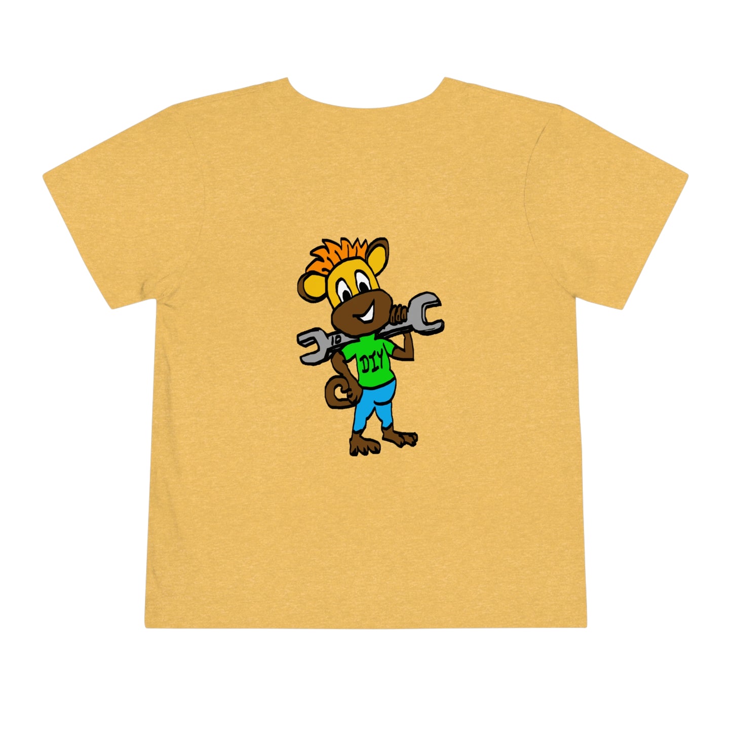 Toddler Short Sleeve Tee - DIY Monkey green top
