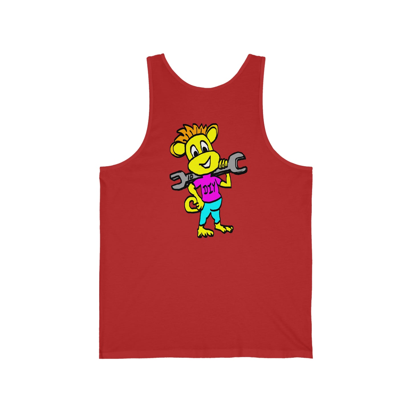 Unisex Jersey Tank - DIY Monkey Pink top