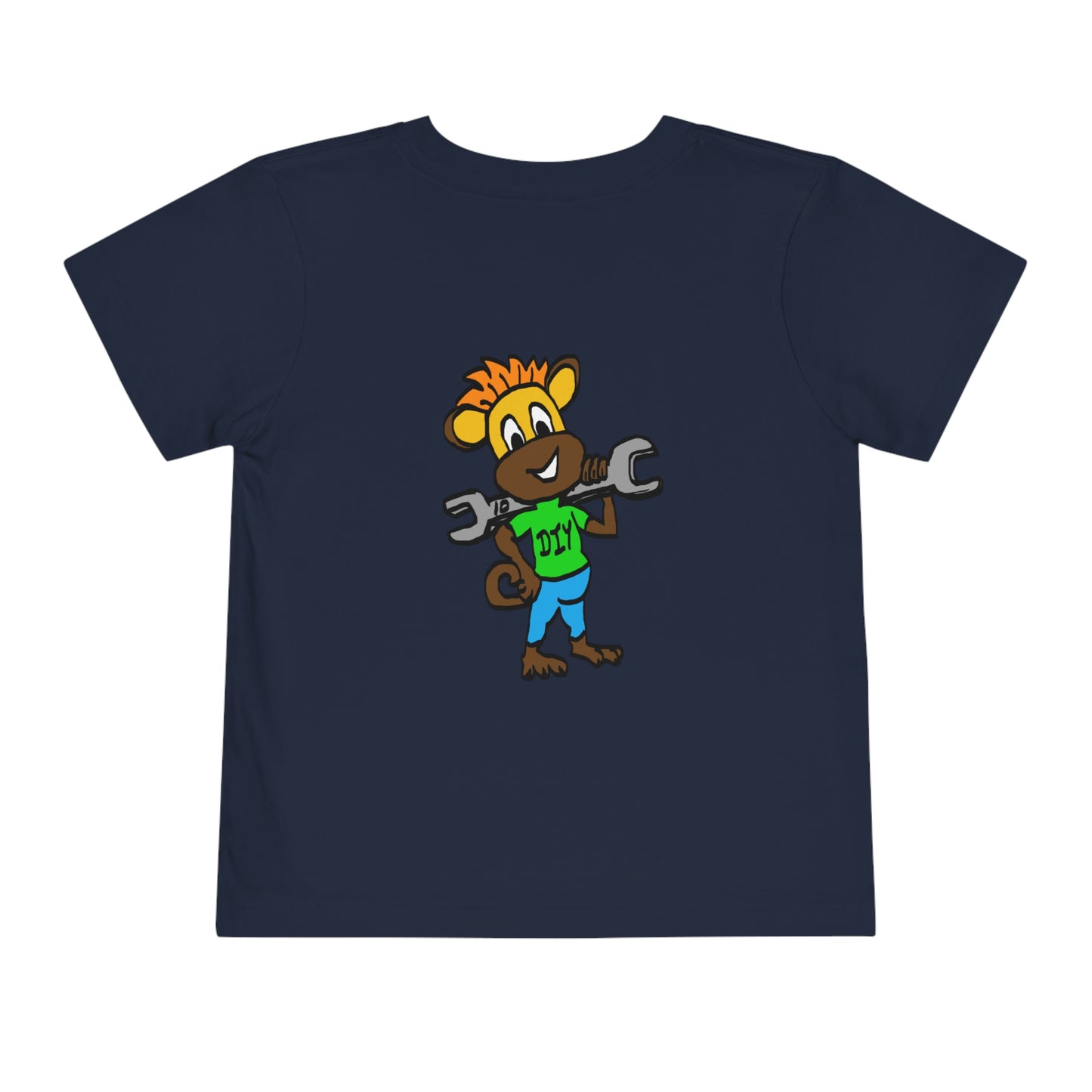Toddler Short Sleeve Tee - DIY Monkey green top