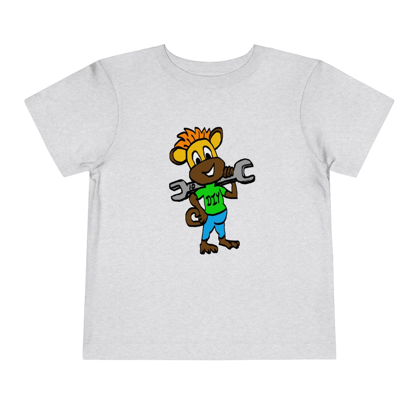Toddler Short Sleeve Tee - DIY Monkey green top