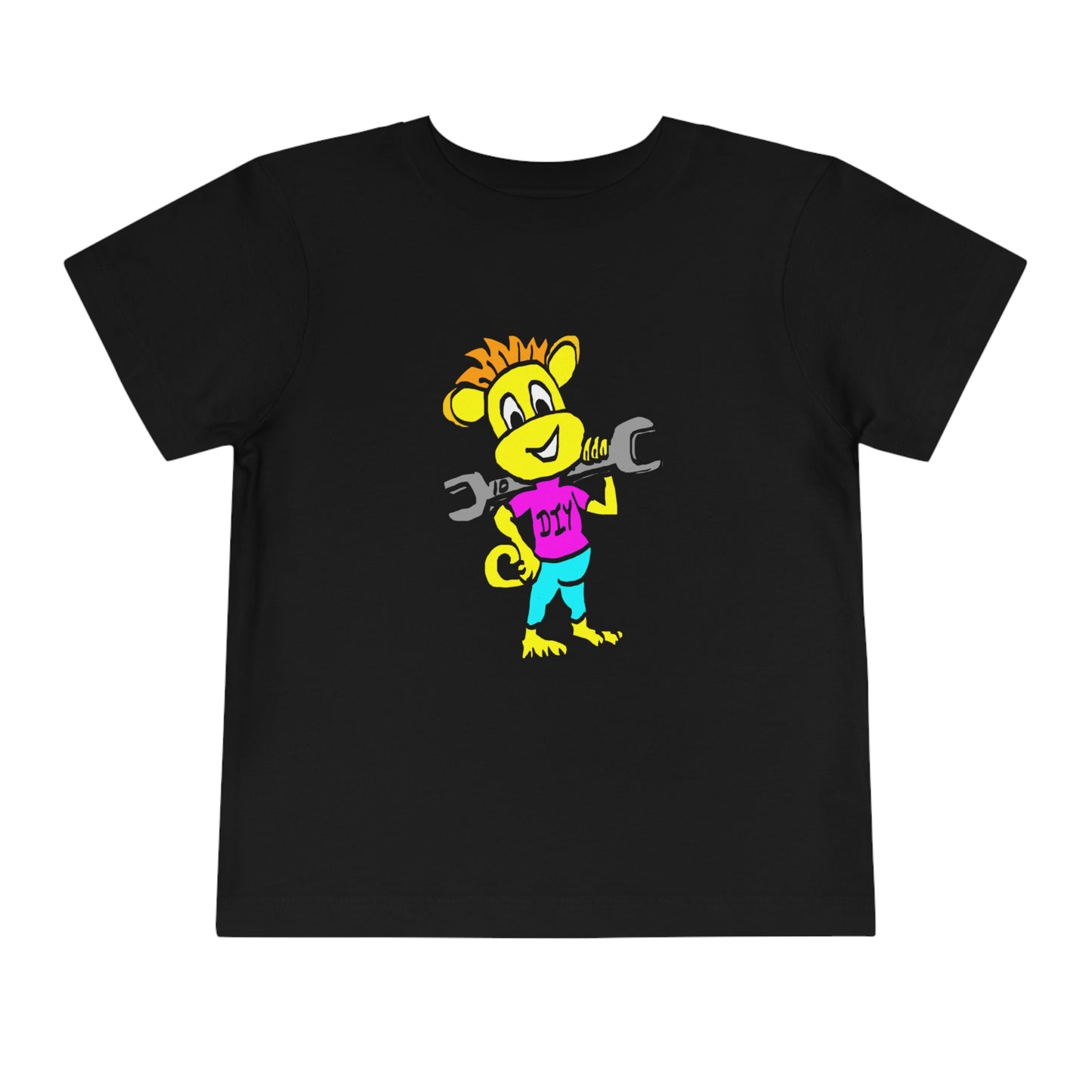 Toddler Short Sleeve Tee - DIY Monkey pink top