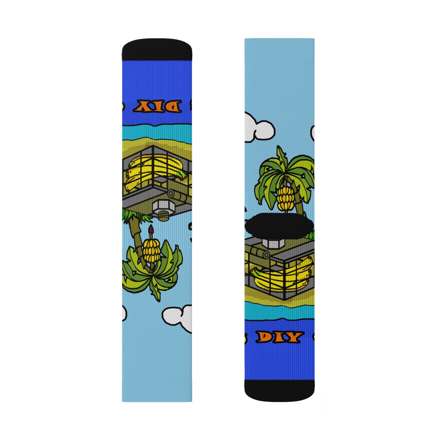 Banana Holiday Sublimation Socks