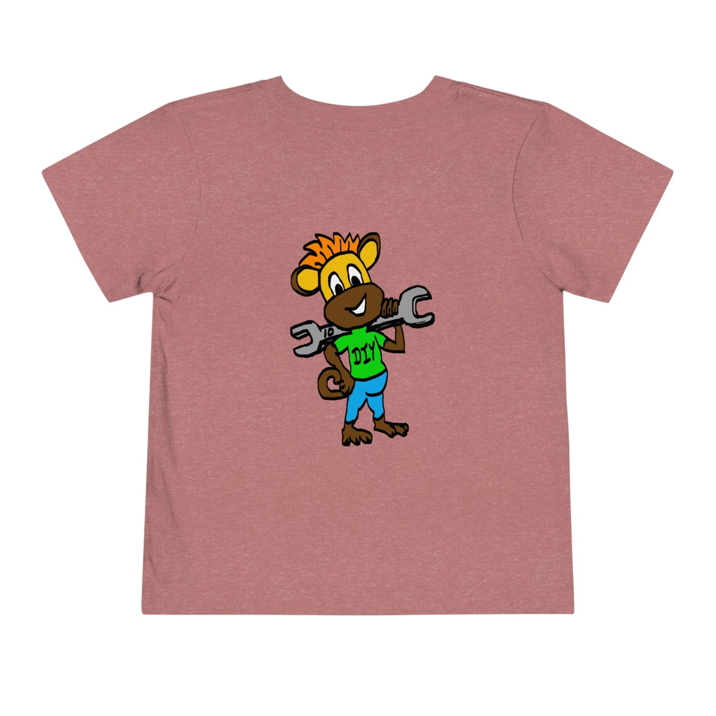 Toddler Short Sleeve Tee - DIY Monkey green top