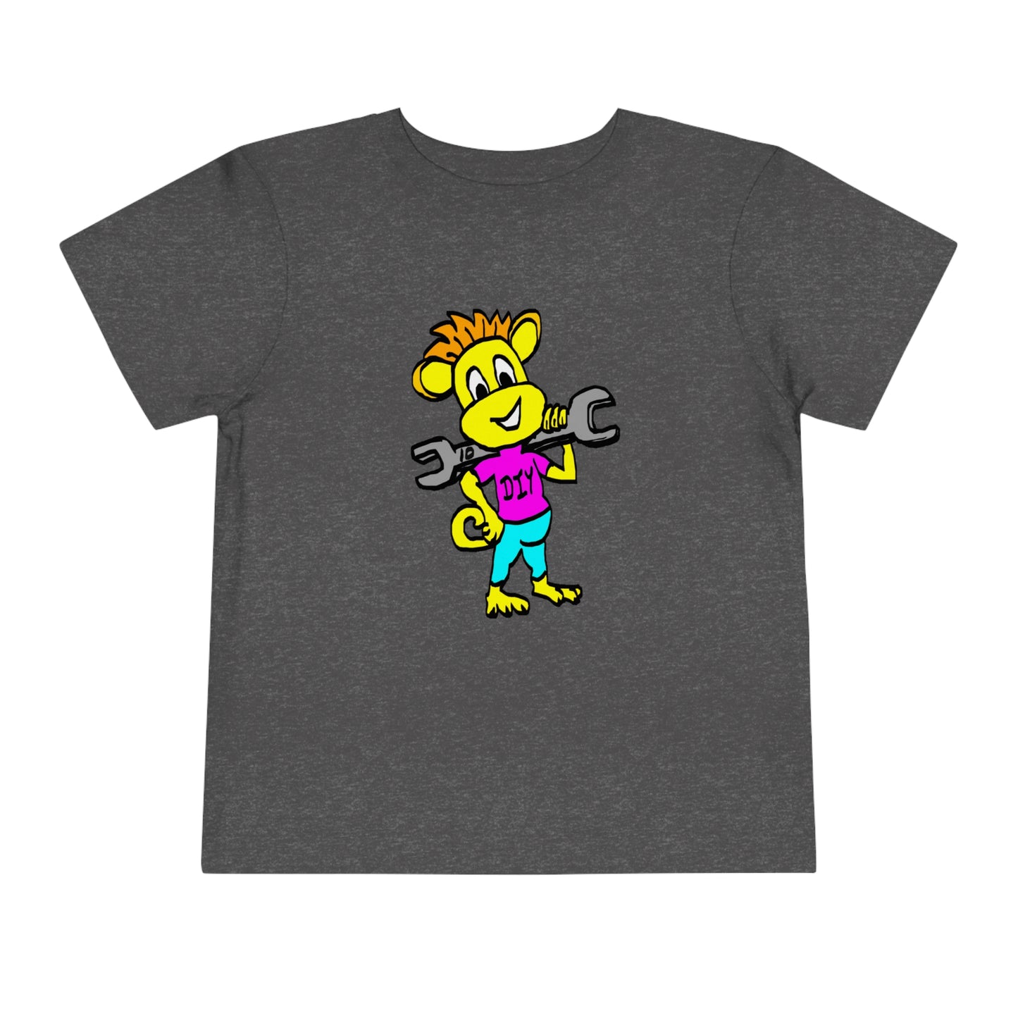 Toddler Short Sleeve Tee - DIY Monkey pink top