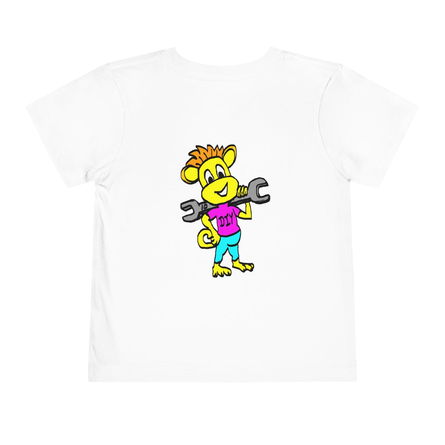 Toddler Short Sleeve Tee - DIY Monkey pink top