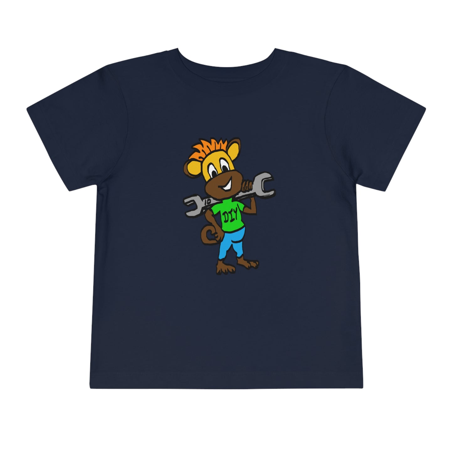 Toddler Short Sleeve Tee - DIY Monkey green top