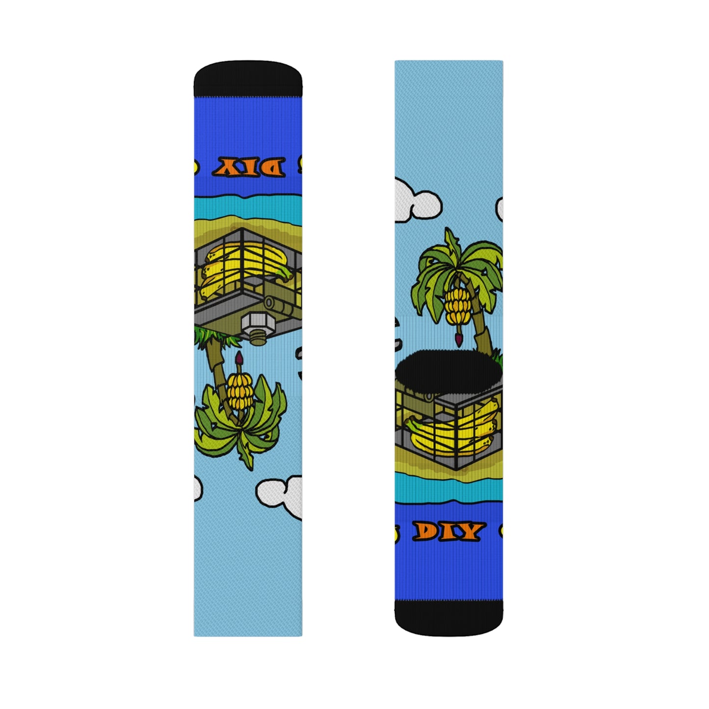 Banana Holiday Sublimation Socks