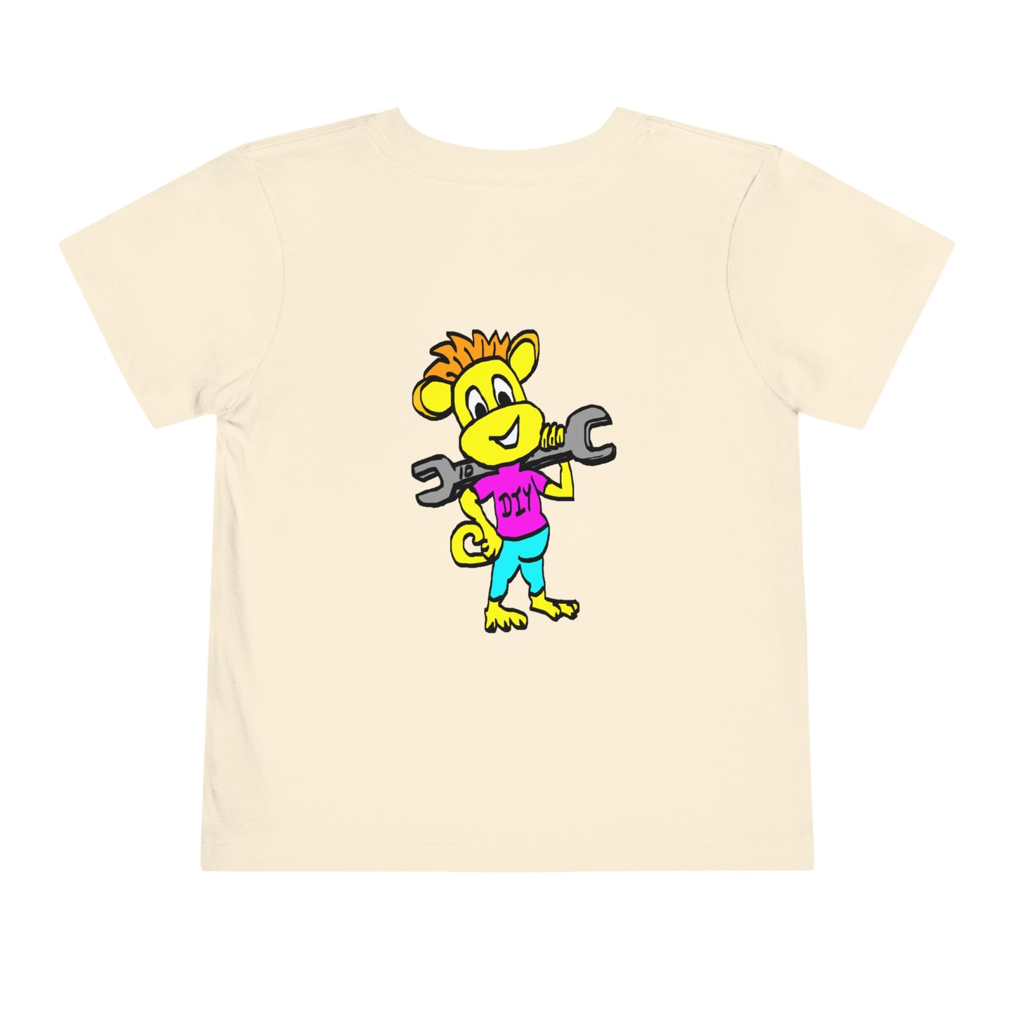 Toddler Short Sleeve Tee - DIY Monkey pink top