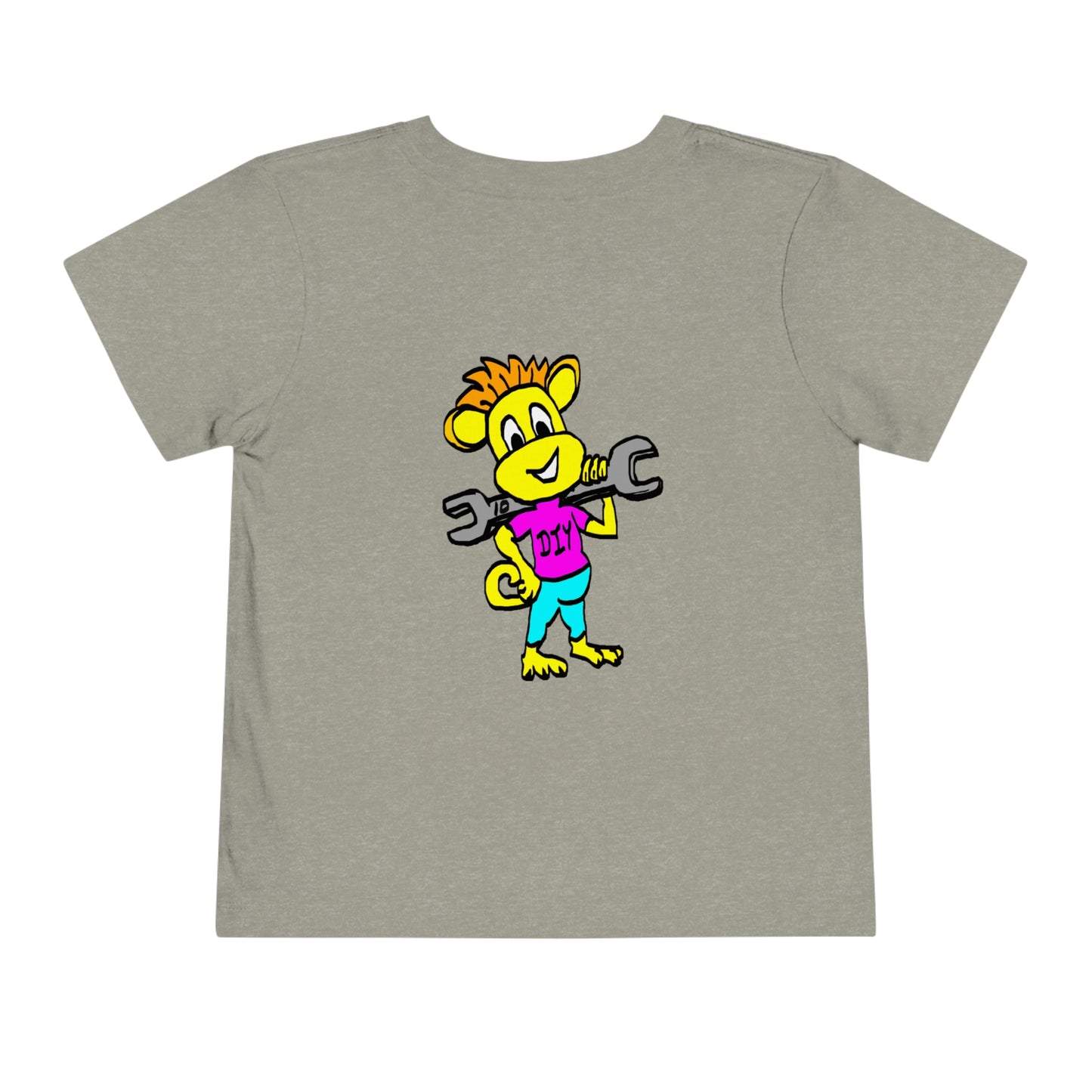 Toddler Short Sleeve Tee - DIY Monkey pink top