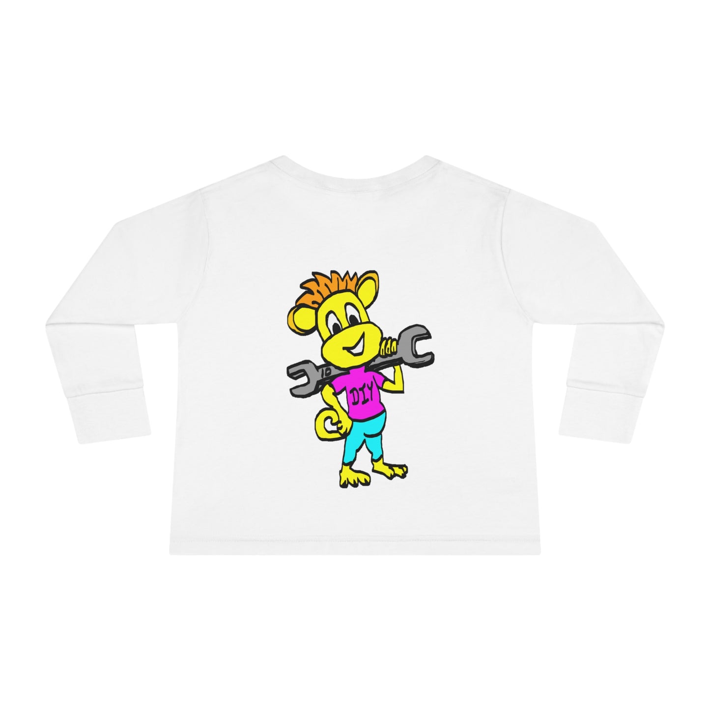 Toddler Long Sleeve Tee - DIY Monkey pink top