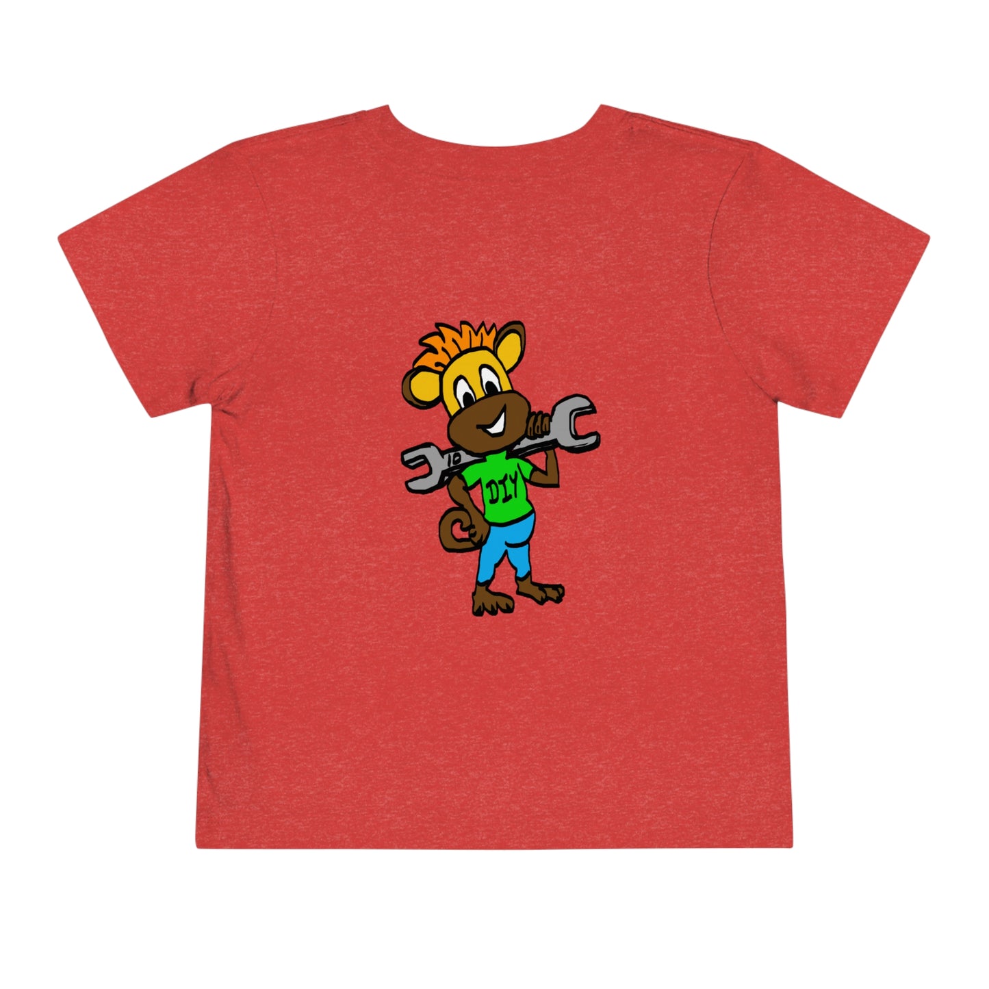 Toddler Short Sleeve Tee - DIY Monkey green top
