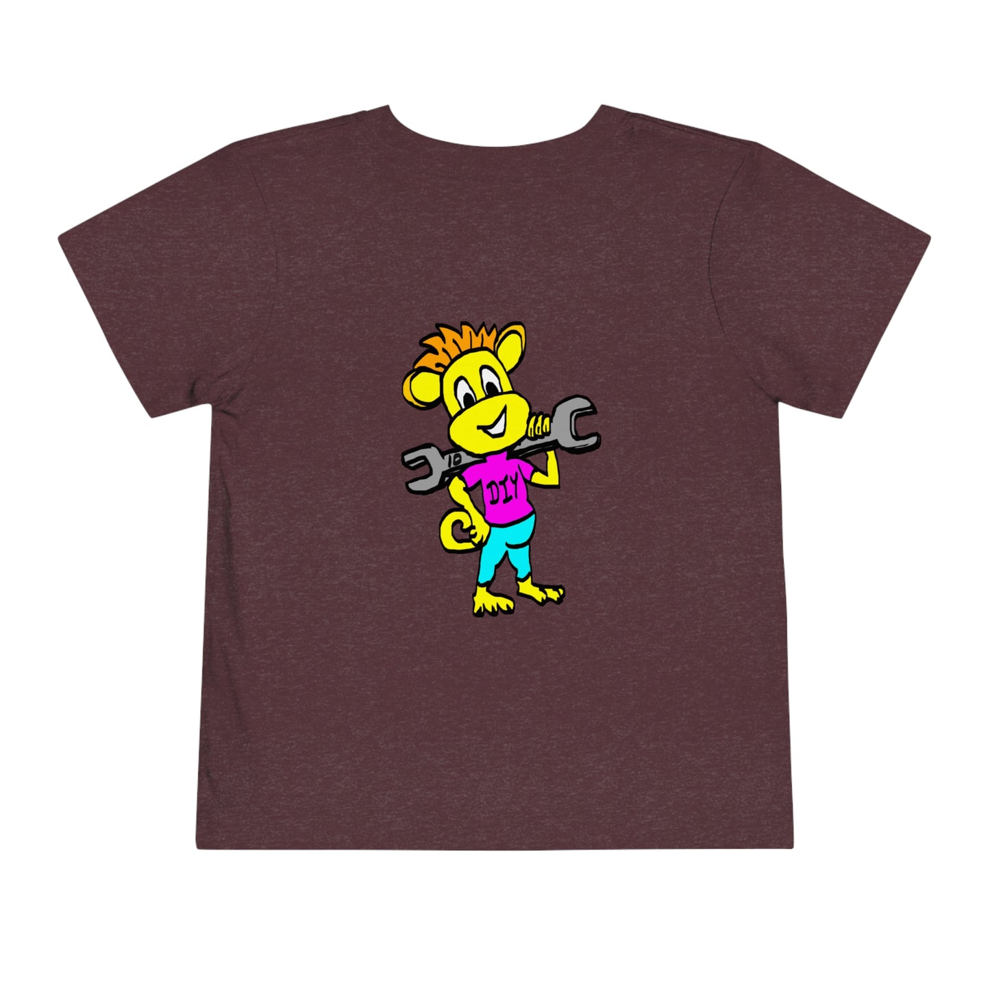 Toddler Short Sleeve Tee - DIY Monkey pink top