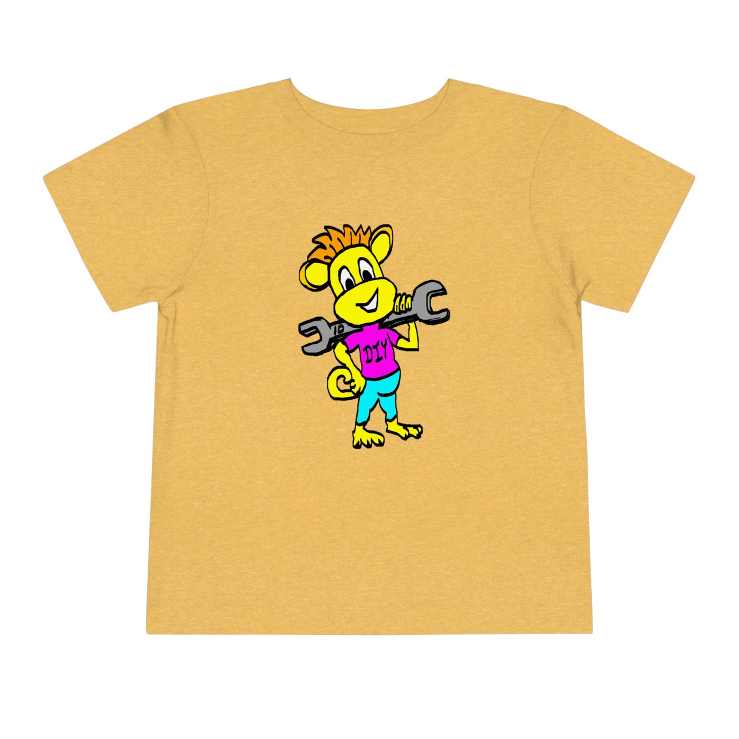 Toddler Short Sleeve Tee - DIY Monkey pink top