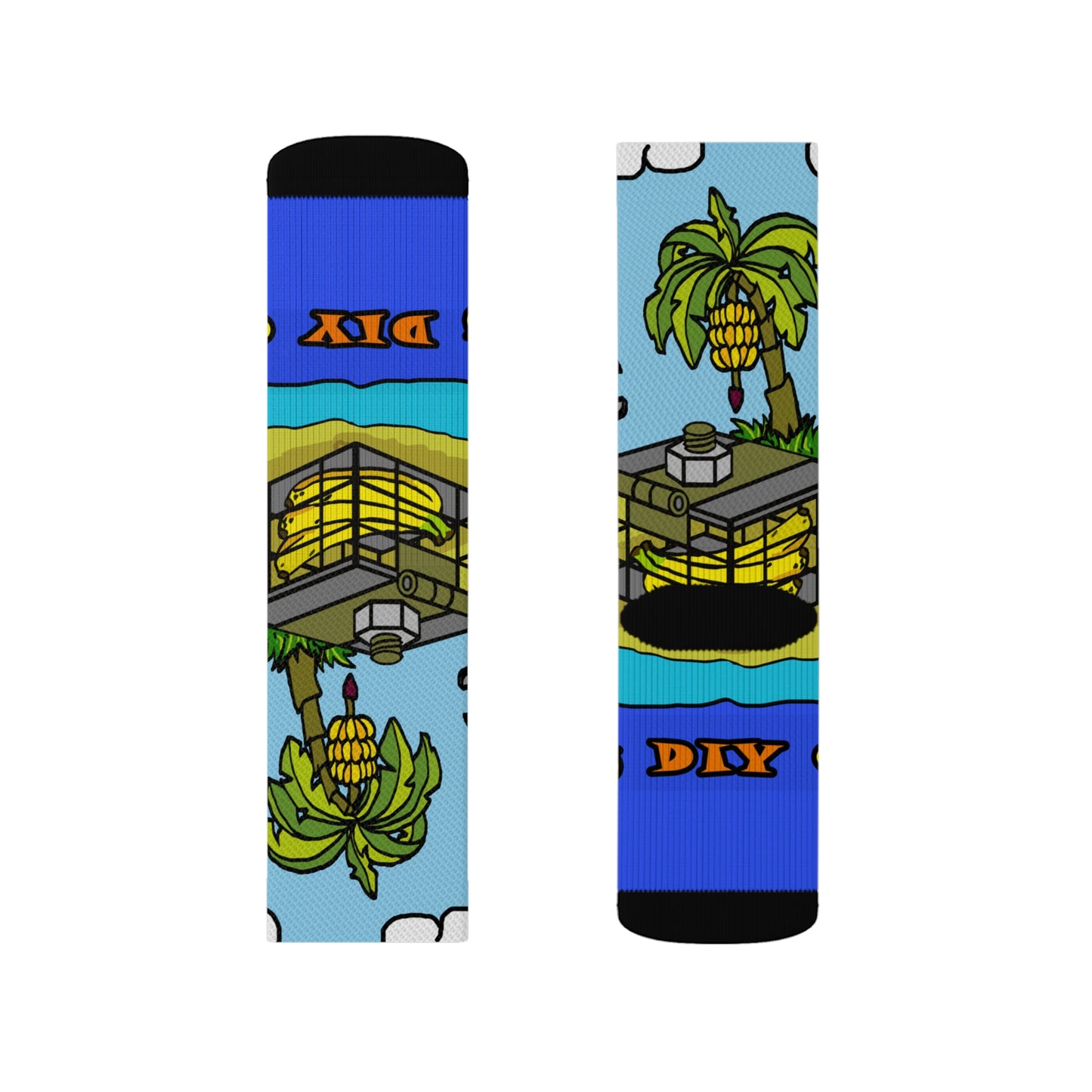Banana Holiday Sublimation Socks