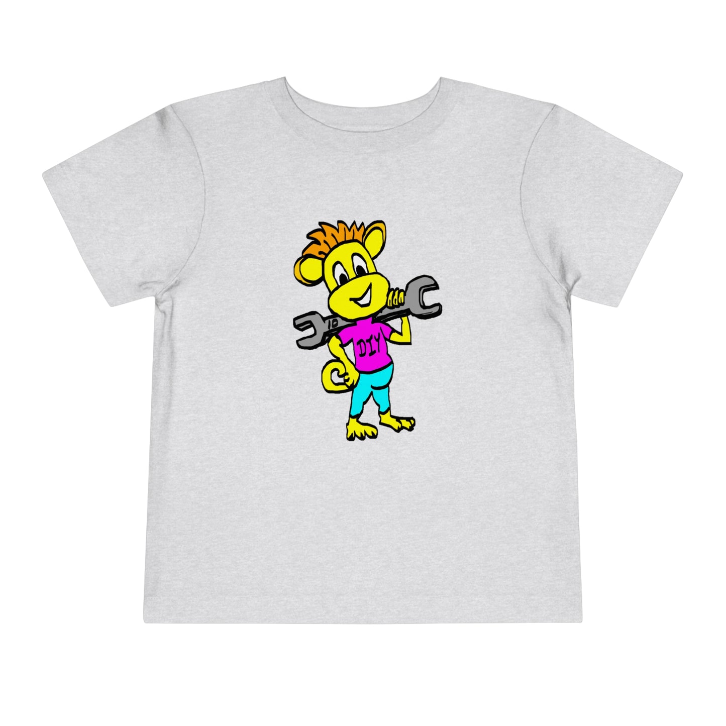 Toddler Short Sleeve Tee - DIY Monkey pink top