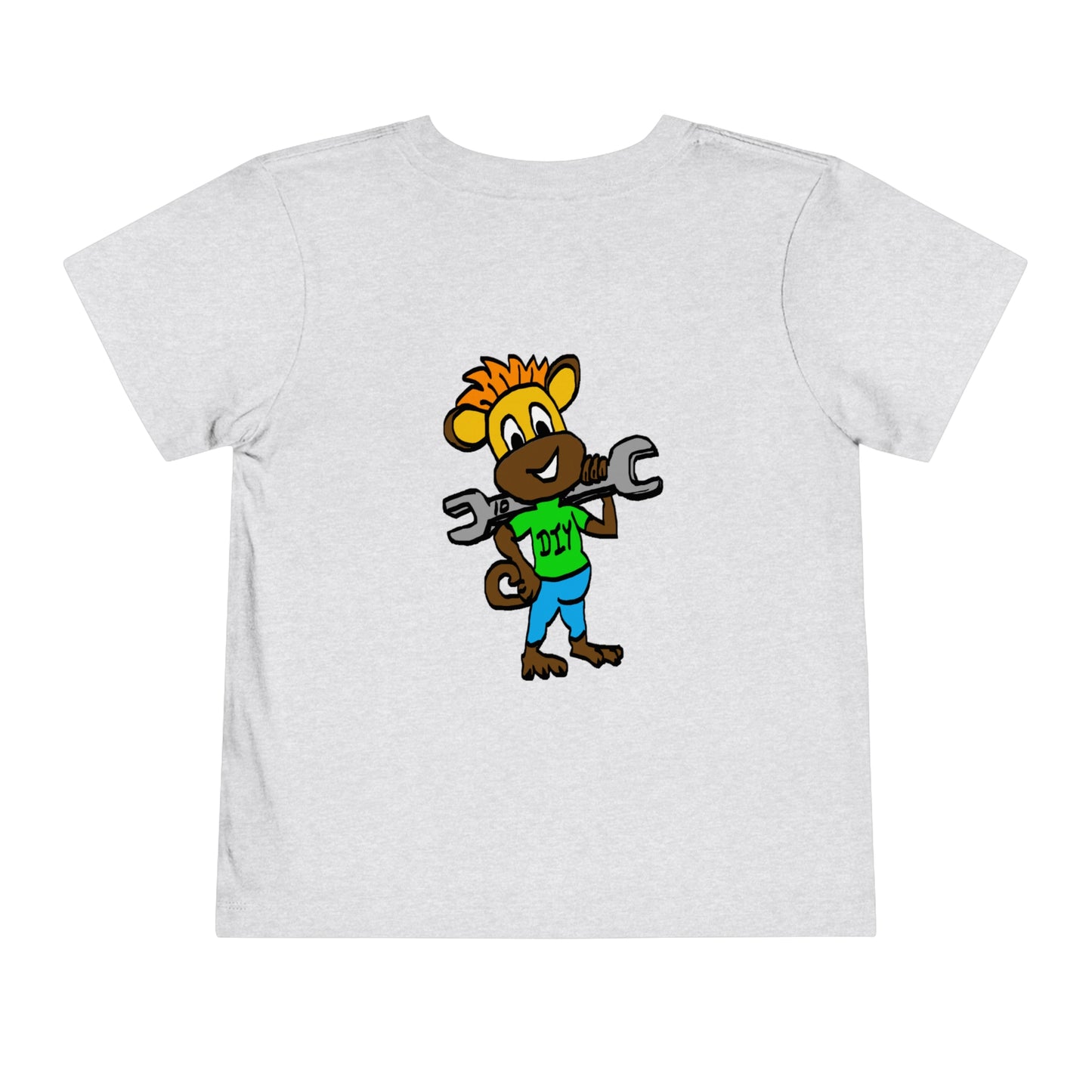 Toddler Short Sleeve Tee - DIY Monkey green top