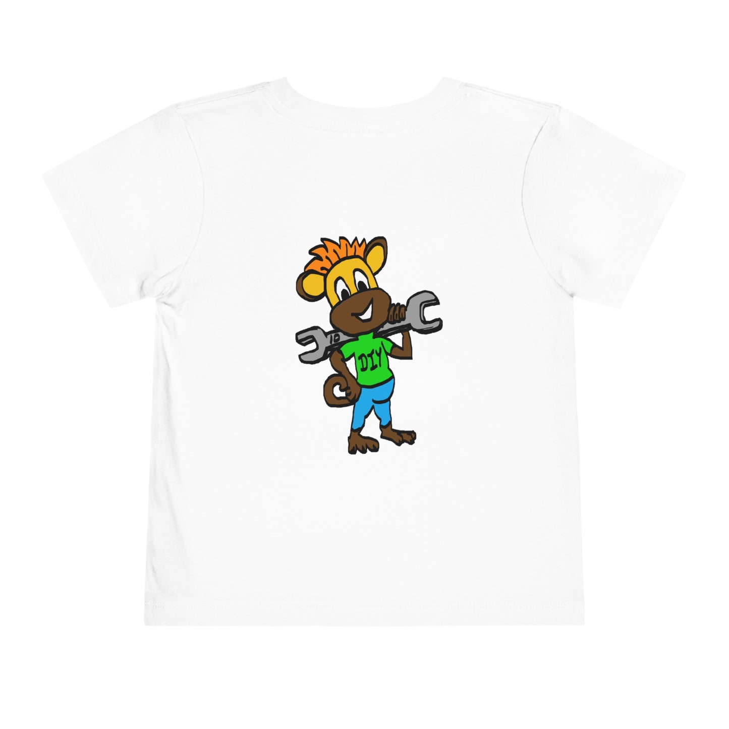 Toddler Short Sleeve Tee - DIY Monkey green top