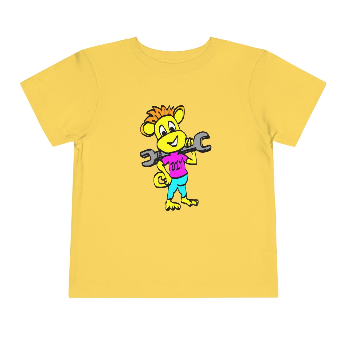 Toddler Short Sleeve Tee - DIY Monkey pink top