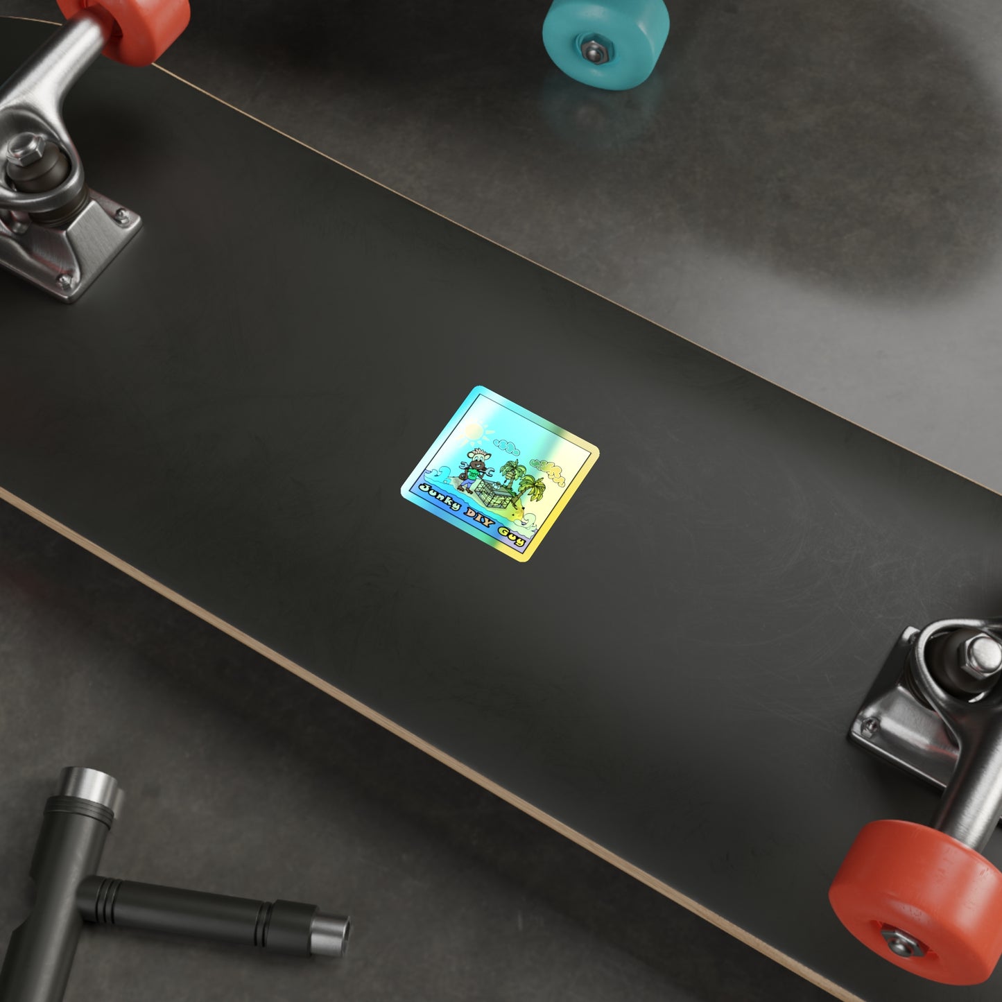 Banana Holiday Holographic Die-cut Sticker