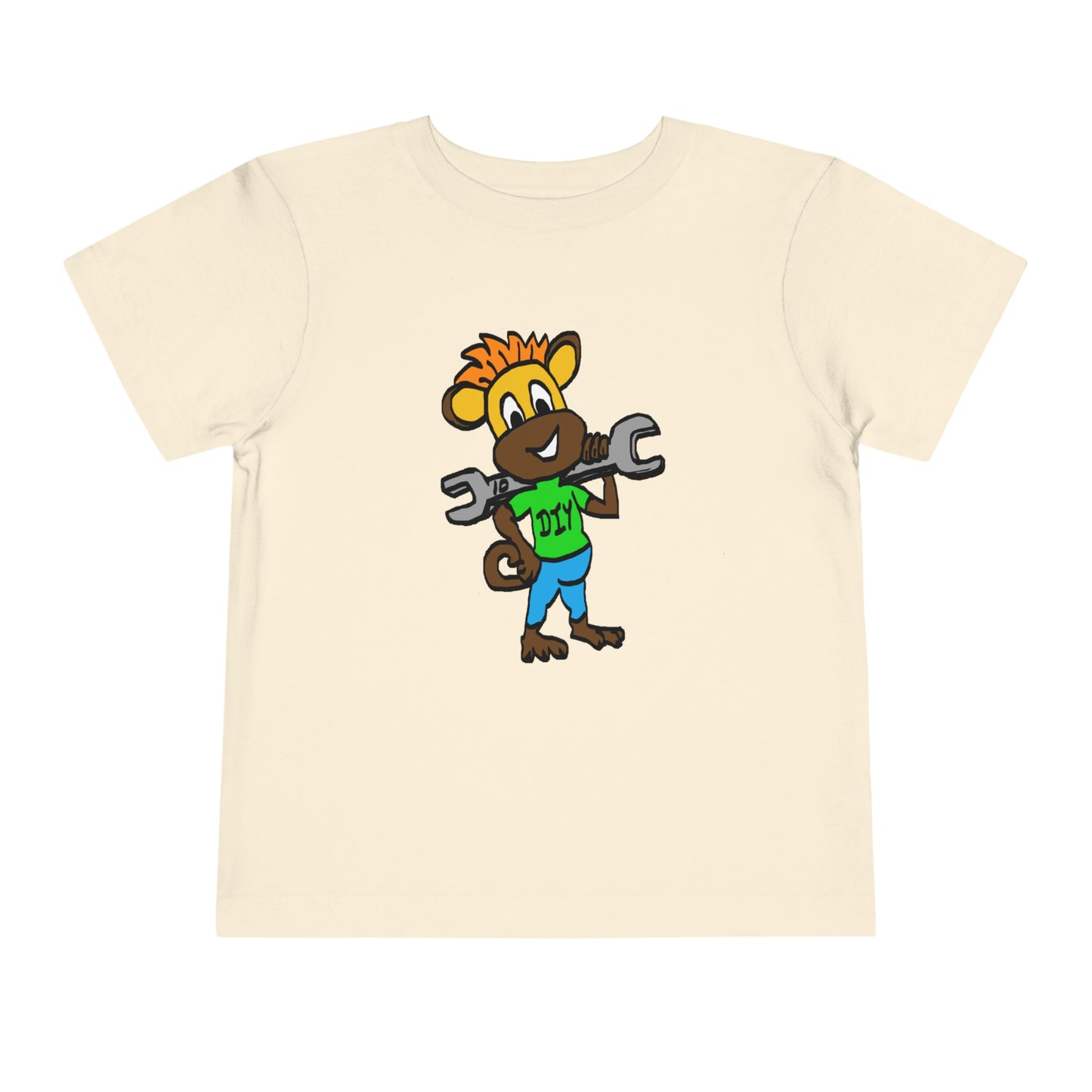 Toddler Short Sleeve Tee - DIY Monkey green top