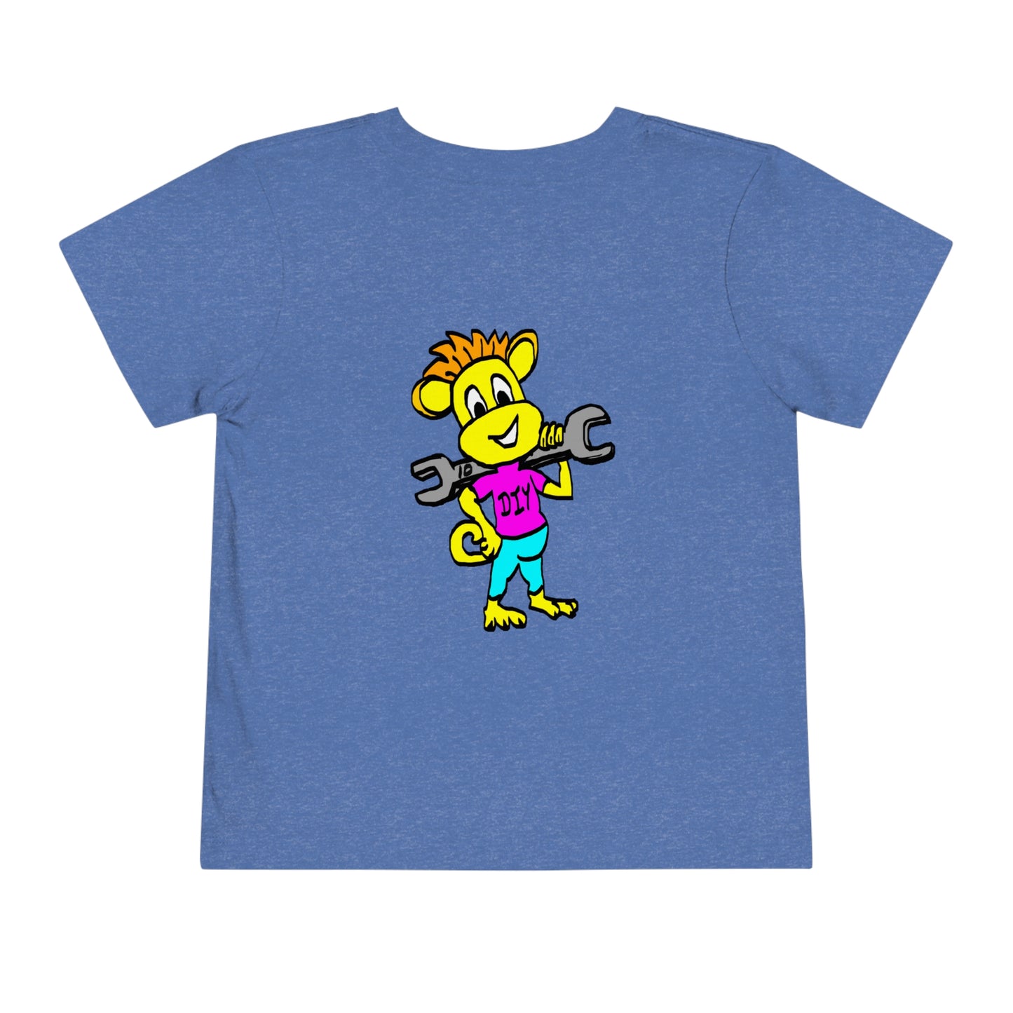 Toddler Short Sleeve Tee - DIY Monkey pink top