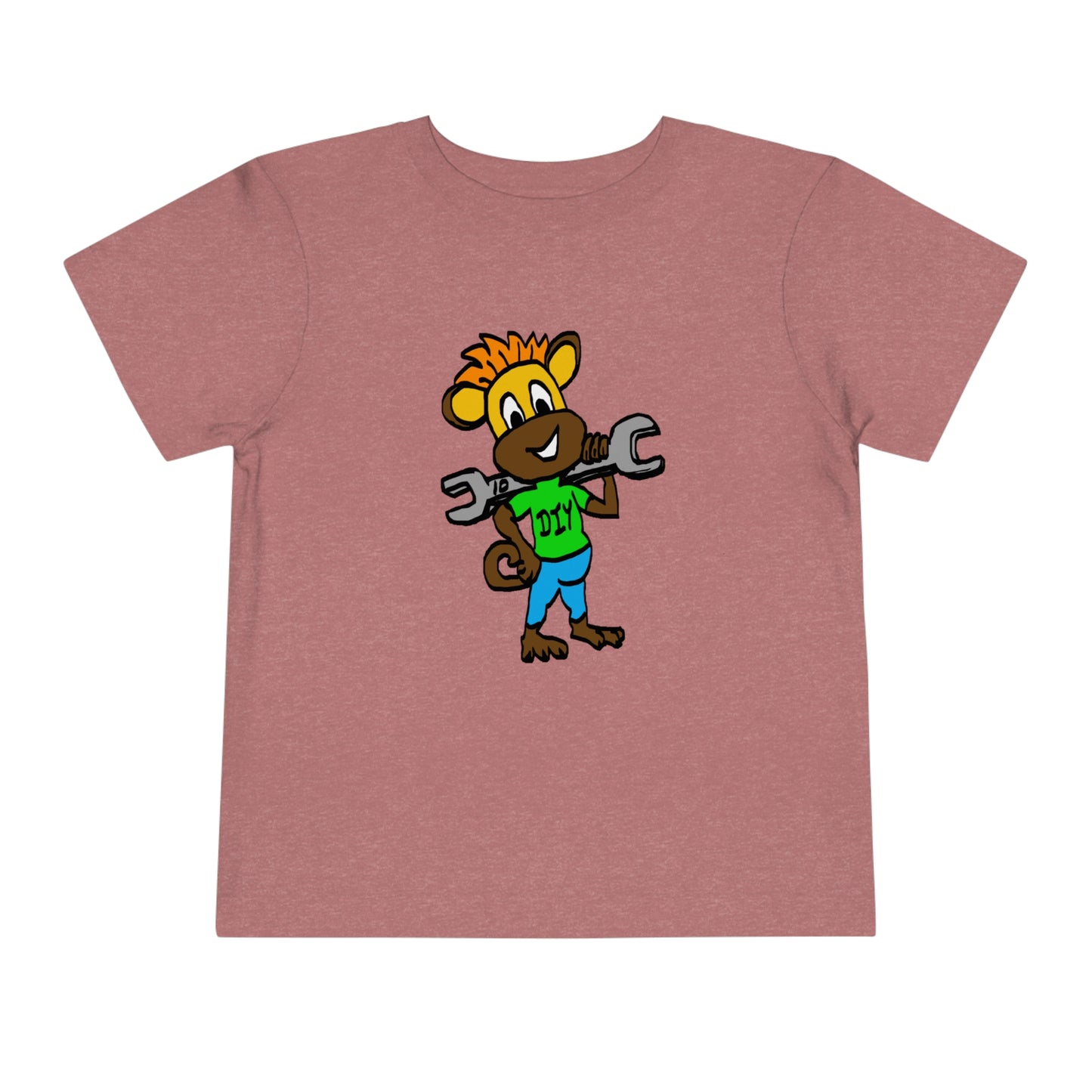 Toddler Short Sleeve Tee - DIY Monkey green top