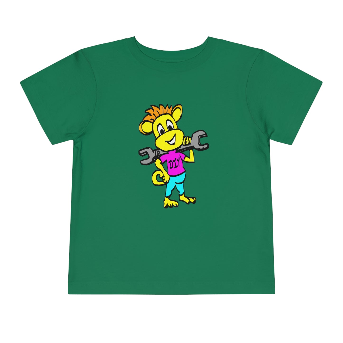 Toddler Short Sleeve Tee - DIY Monkey pink top