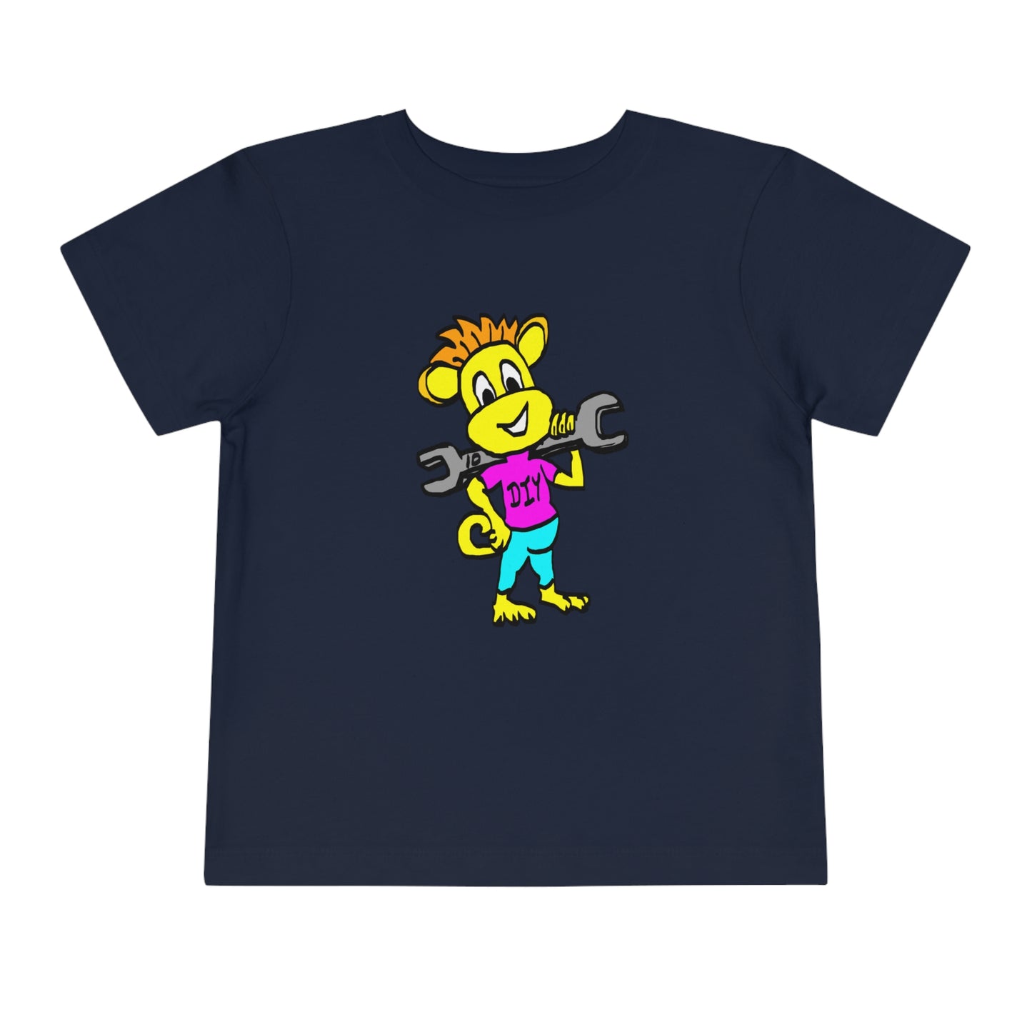 Toddler Short Sleeve Tee - DIY Monkey pink top