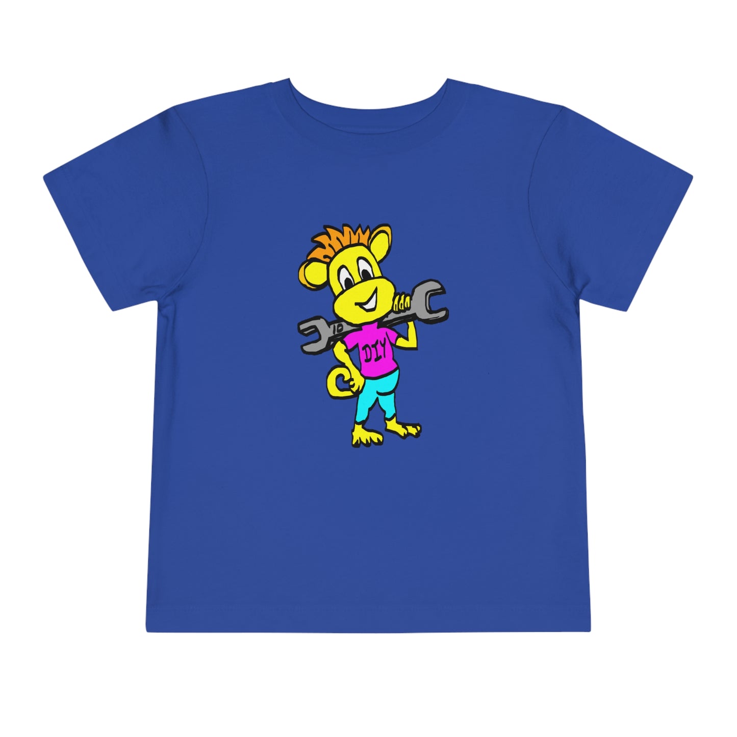 Toddler Short Sleeve Tee - DIY Monkey pink top