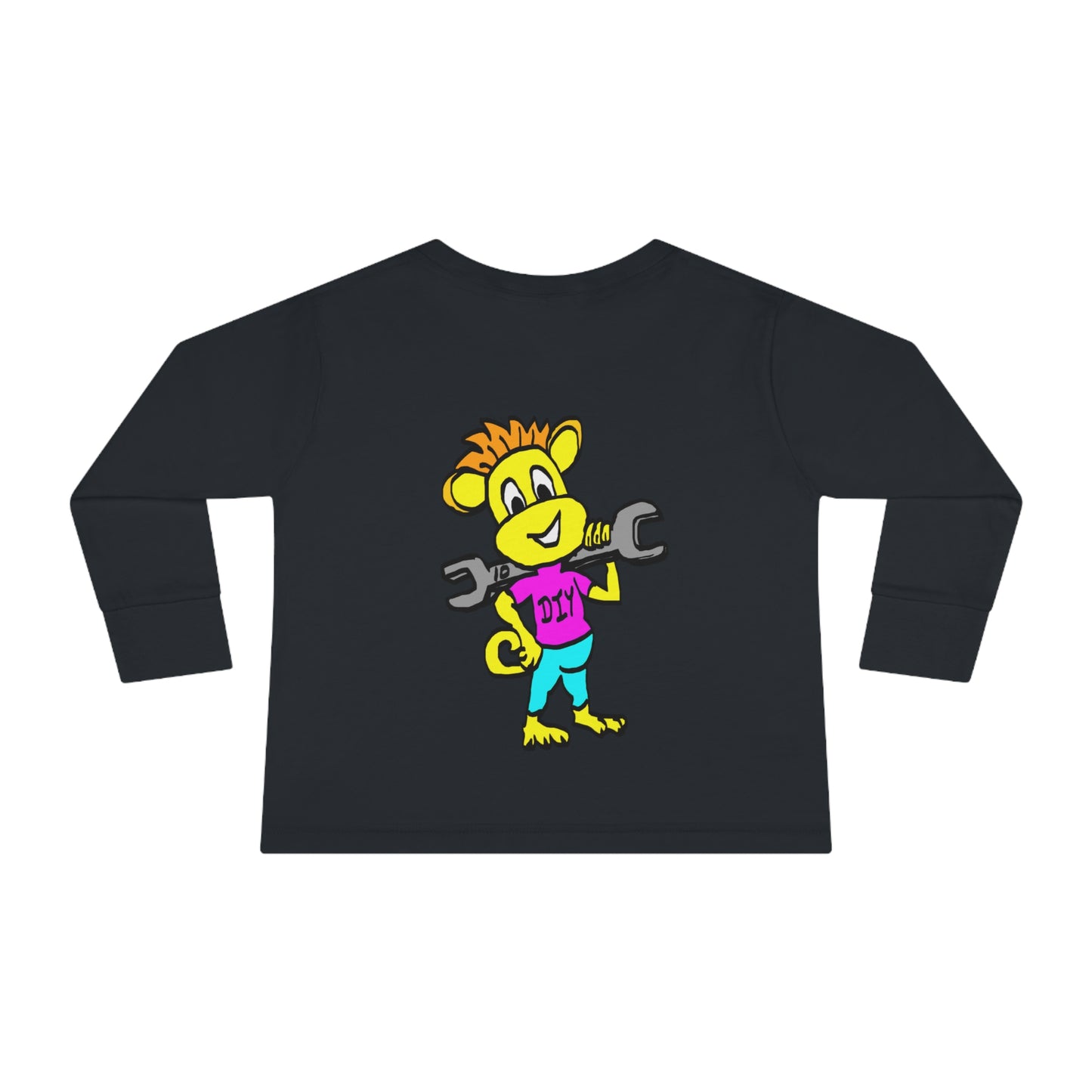 Toddler Long Sleeve Tee - DIY Monkey pink top